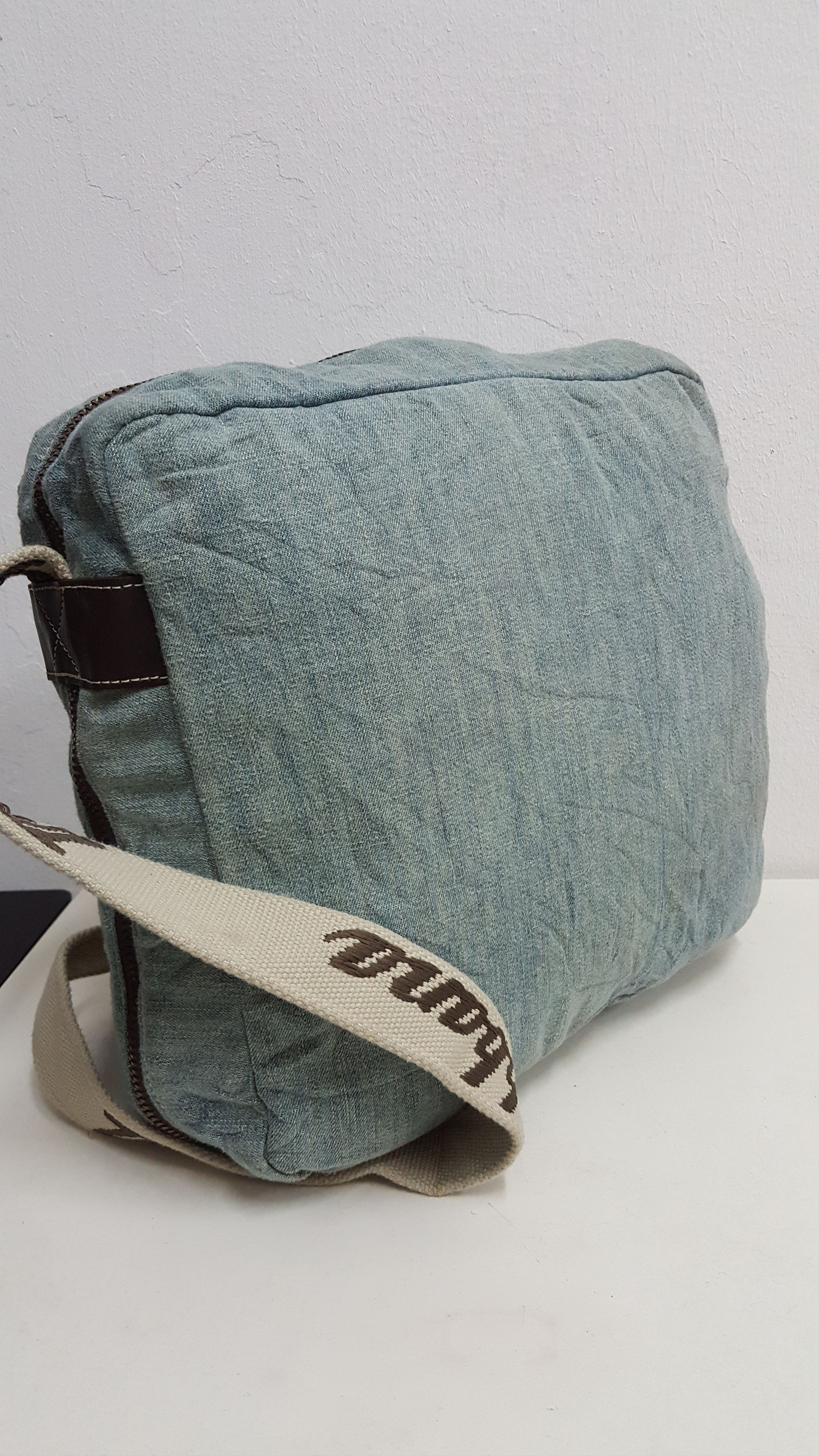 Dolce & Gabbana Denim & Leather Messenger Bag Size ONE SIZE - 3 Thumbnail