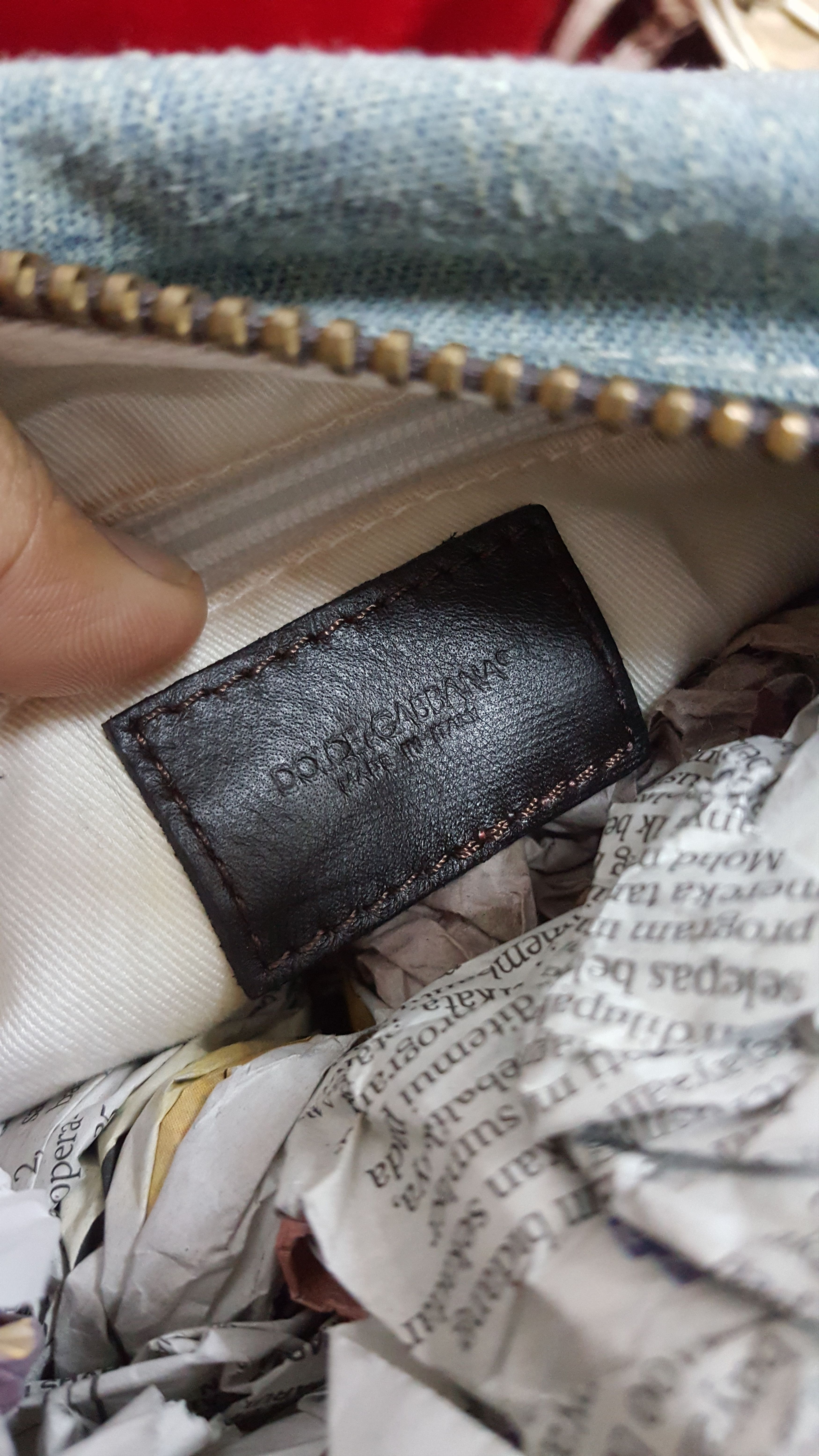 Dolce & Gabbana Denim & Leather Messenger Bag Size ONE SIZE - 7 Thumbnail