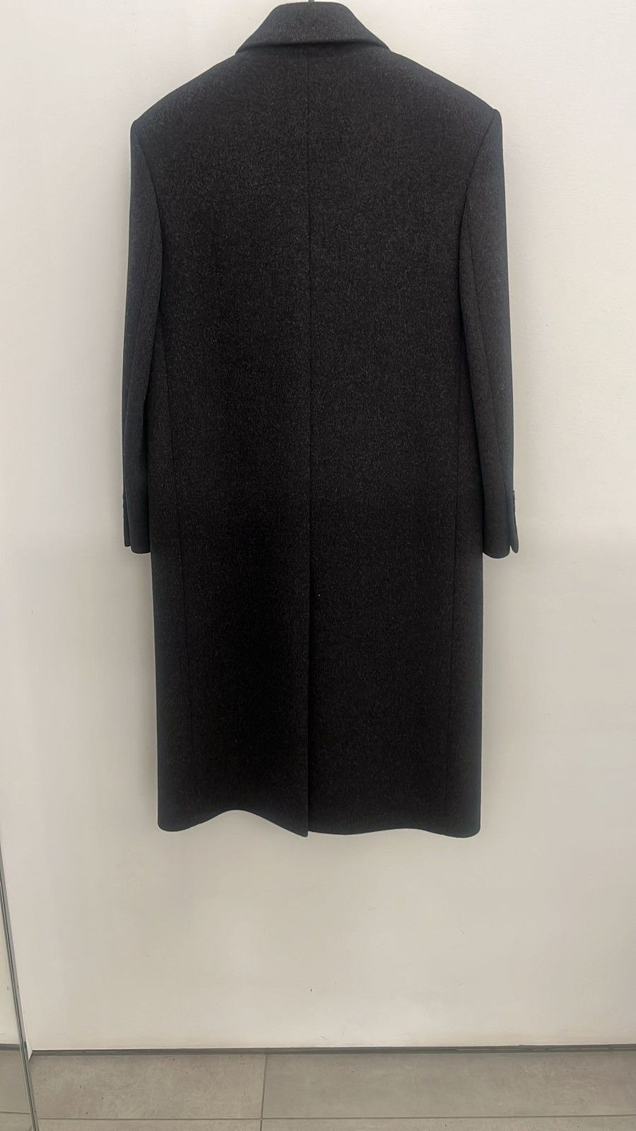 Saint Laurent Paris $7K VALUE Long Coat in Wool Dark Grey Size US S / EU 44-46 / 1 - 4 Thumbnail