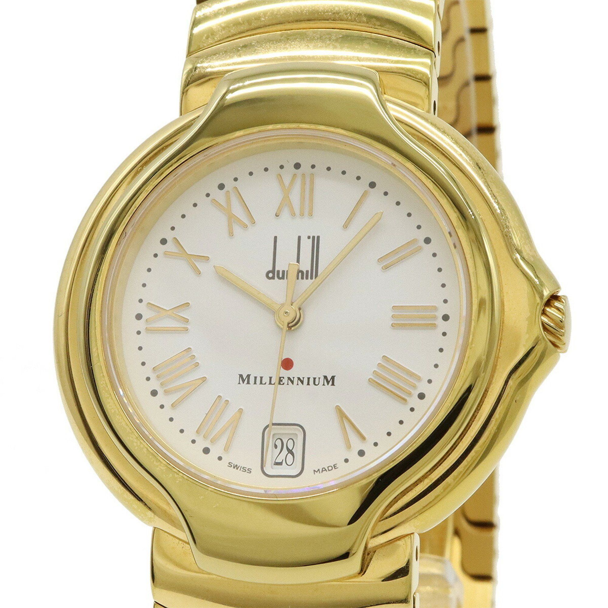 Alfred Dunhill dunhill millennium white dial GP men's quartz watch 8001 Size ONE SIZE - 5 Thumbnail