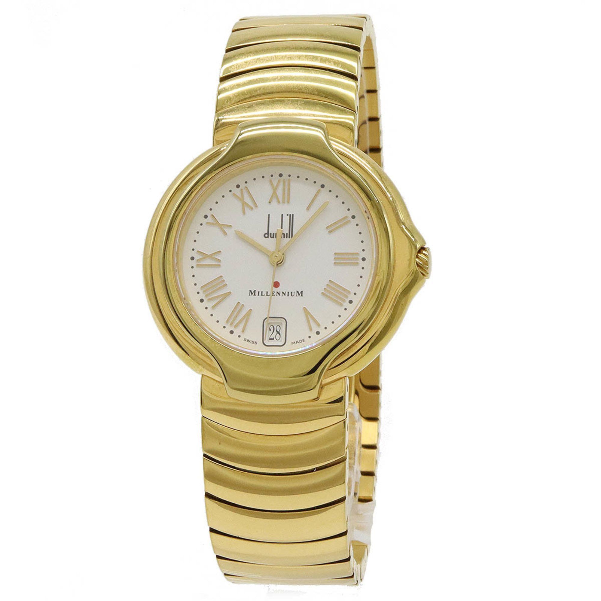 Alfred Dunhill dunhill millennium white dial GP men's quartz watch 8001 Size ONE SIZE - 2 Thumbnail