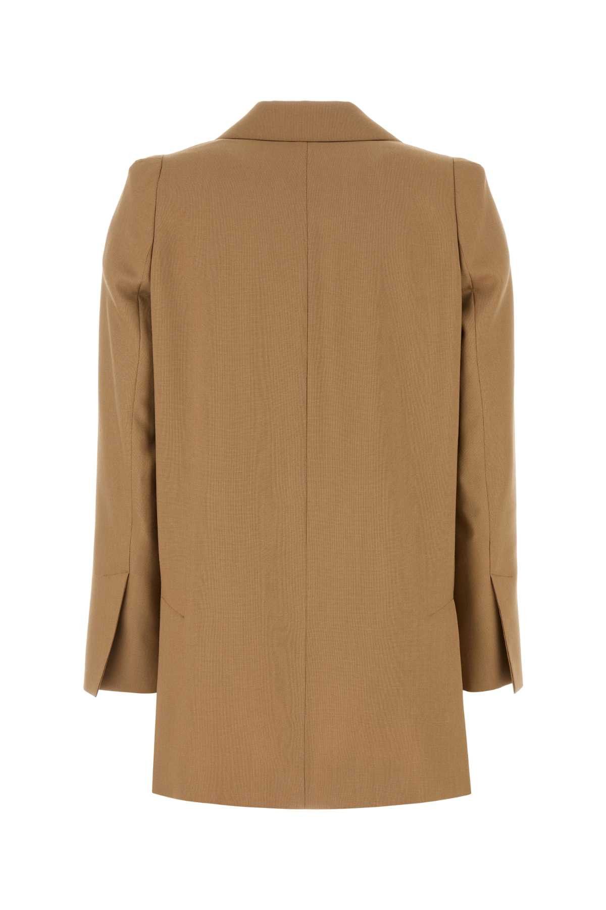 Max Mara Camel Wool Blend Kitten Blazer Size M / US 6-8 / IT 42-44 - 2 Thumbnail
