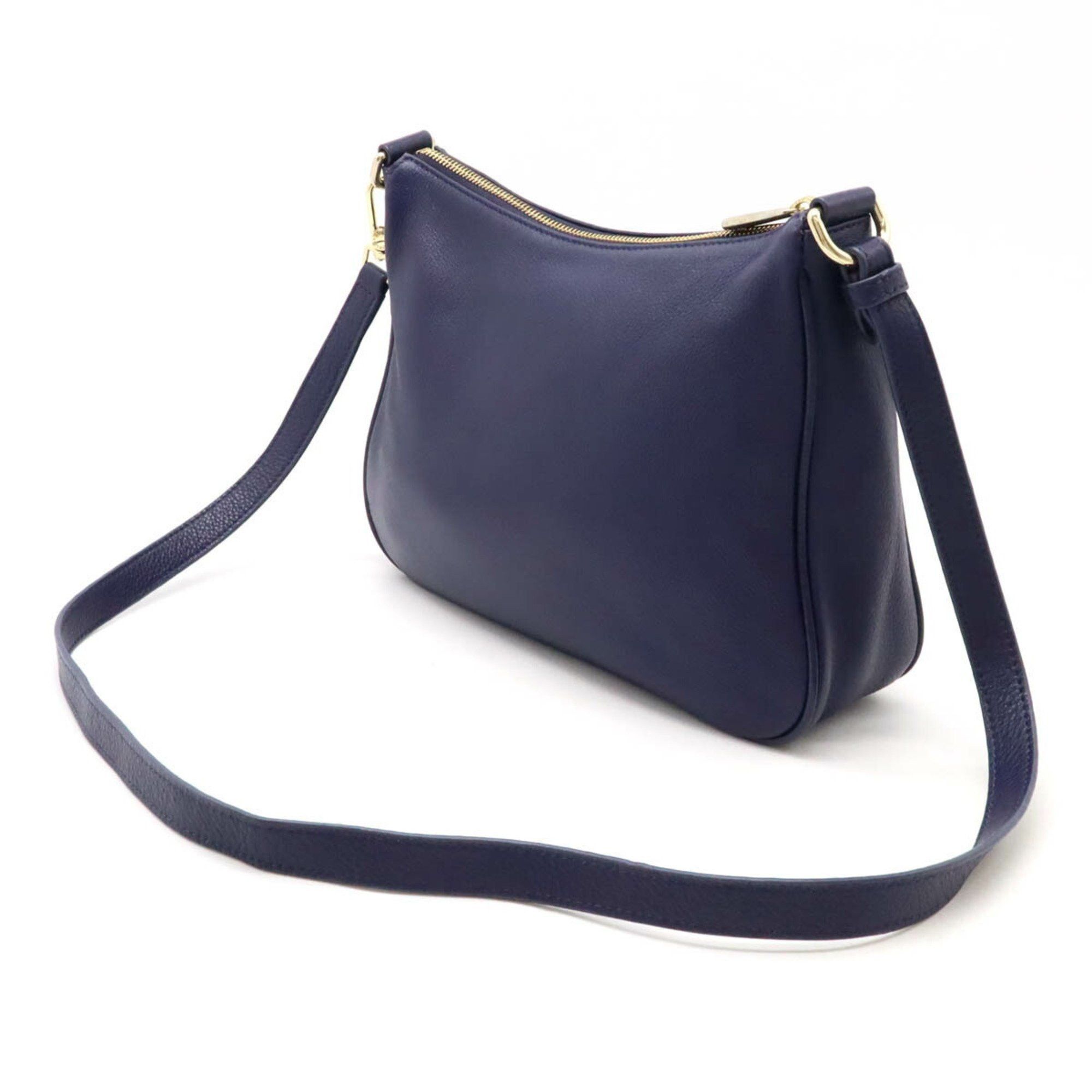 Furla FURLA Shoulder bag Leather Navy Size ONE SIZE - 3 Thumbnail