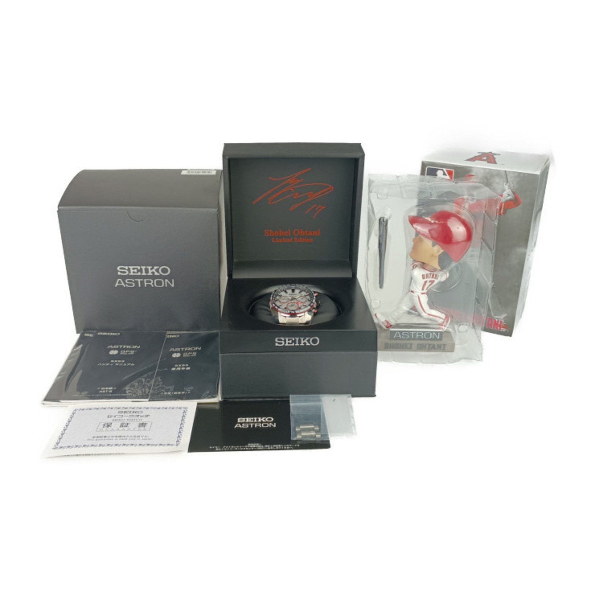 Seiko SEIKO Watch Astron Shohei Ohtani 2020 Limited Edition of 1700 Pieces Global Line 5X53-0BE0 SBXC081 Silver White Stainless Steel Men's GPS Solar Radio Figure Included 2513033010007 Size ONE SIZE - 9 Thumbnail