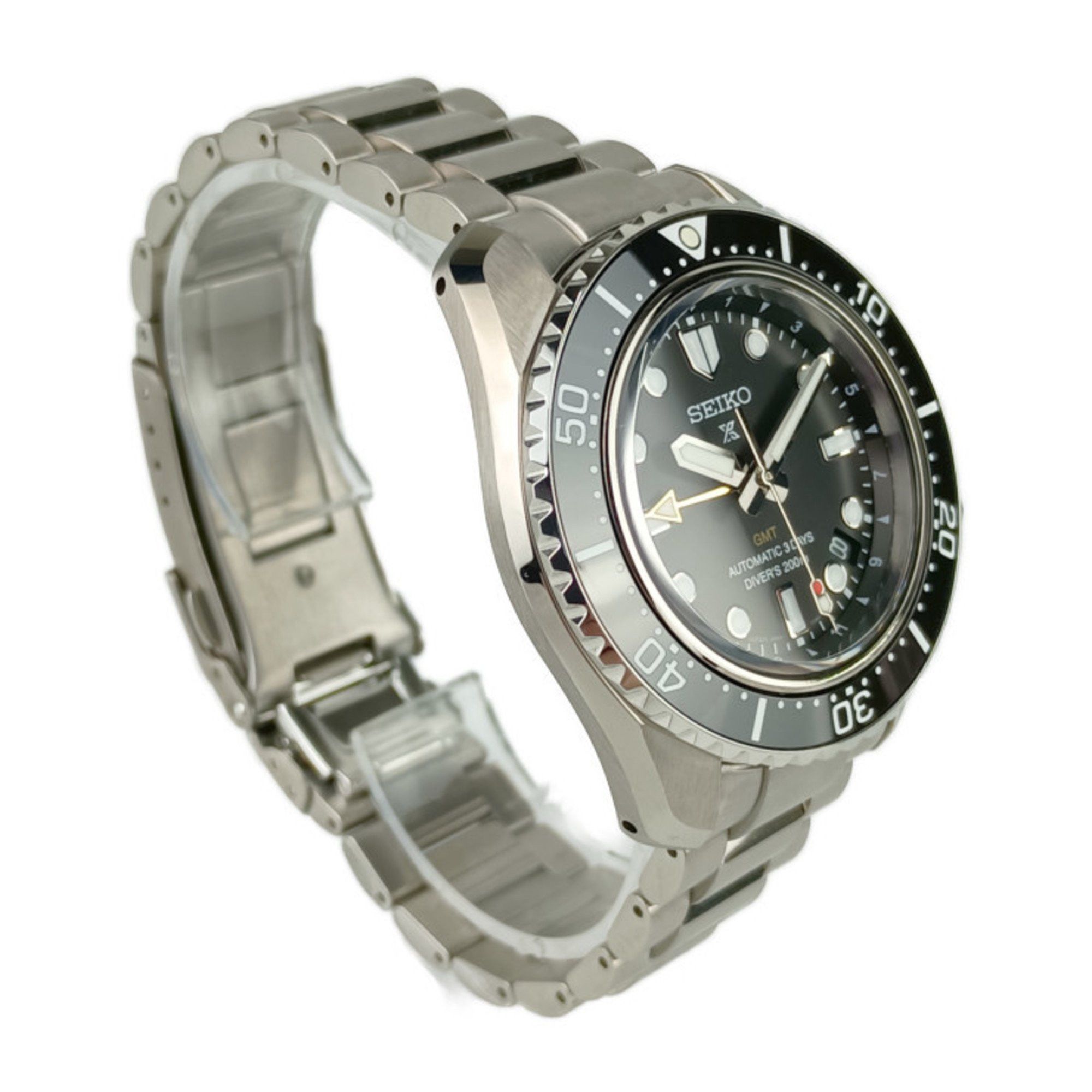 Seiko SEIKO Watch PROSPEX Diver Scuba GMT 6R54-00D0 SBEJ011 Silver Black Stainless Steel Men's Automatic 2513033010008 Size ONE SIZE - 3 Thumbnail