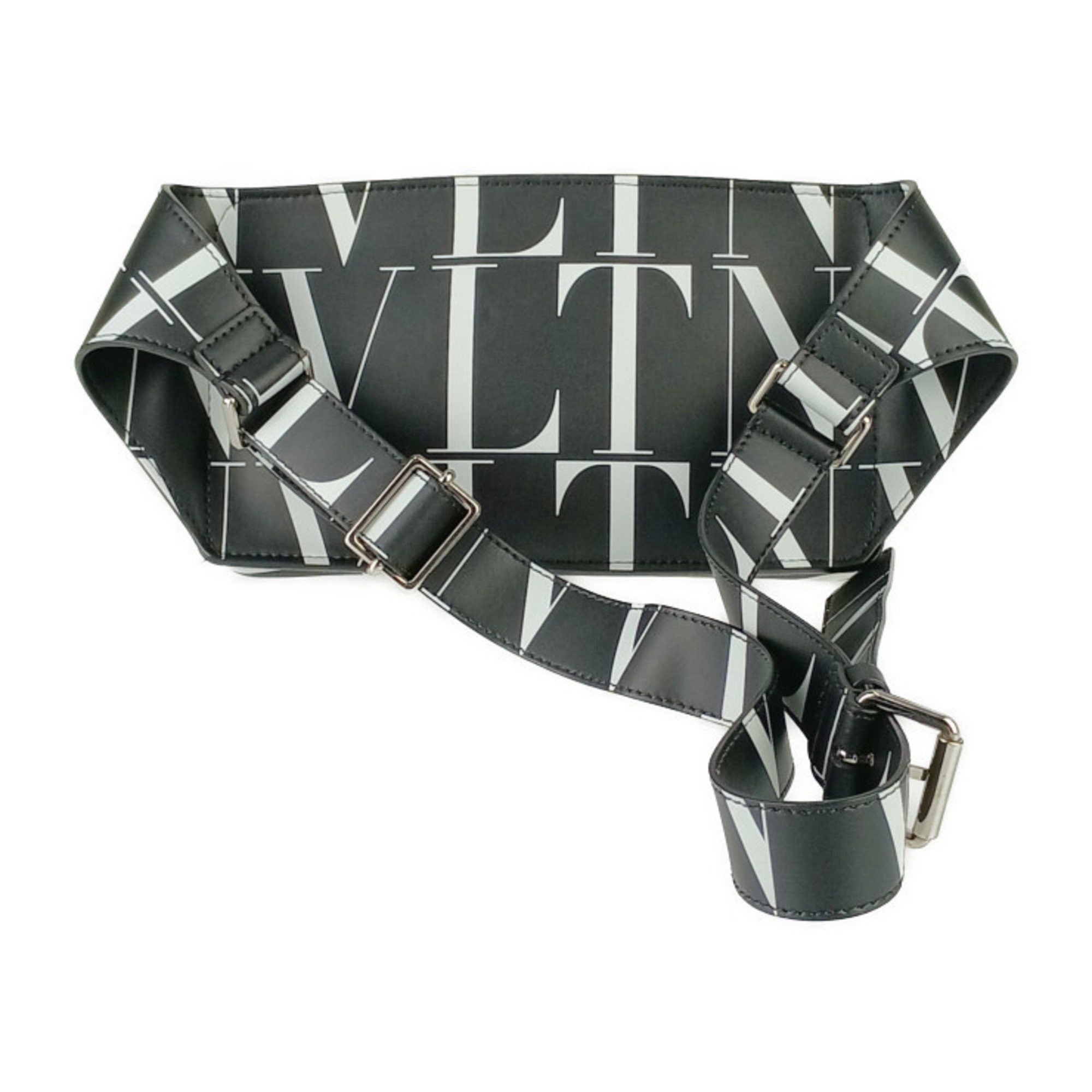 Valentino Valentino Garavani Waist Bag VLTN Body VY2B0719 GTC 0NI Black White Leather Men's Shoulder 2517033007030 Size ONE SIZE - 3 Thumbnail