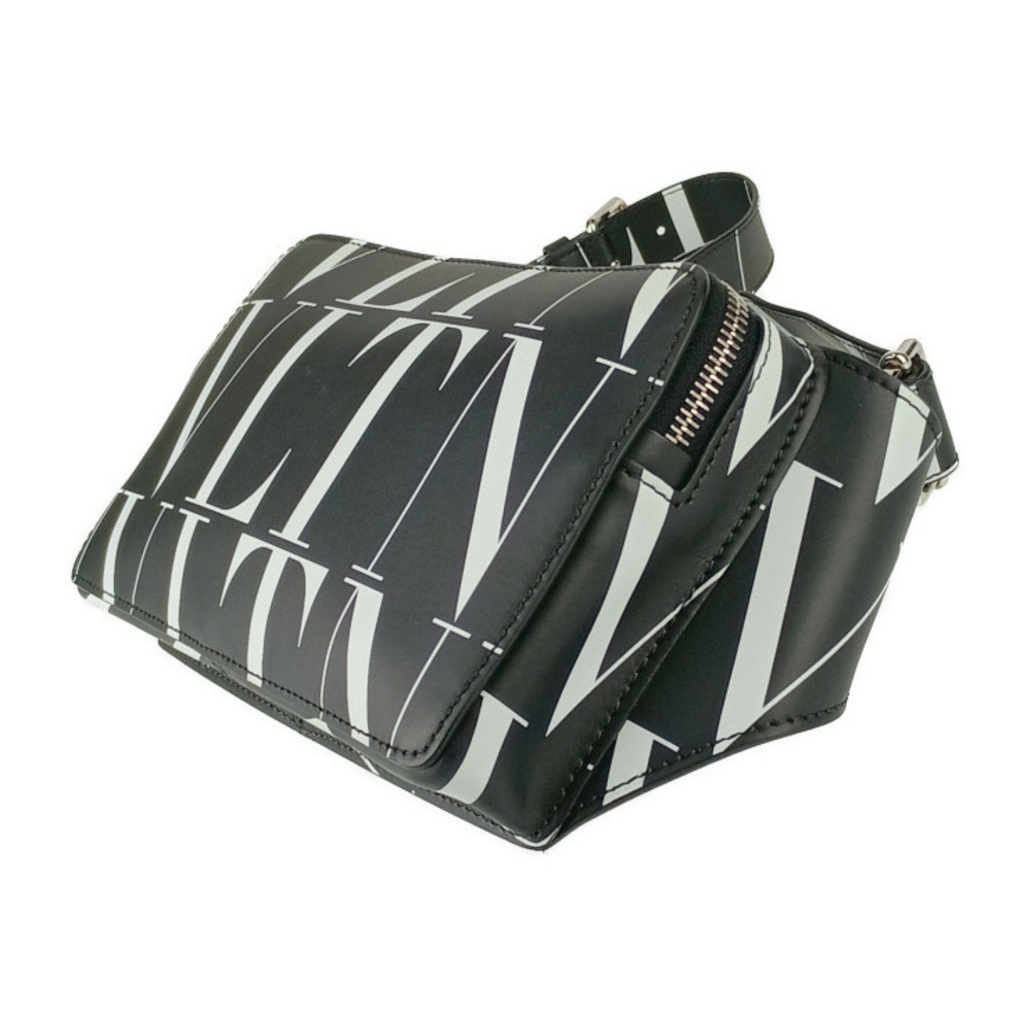 Valentino Valentino Garavani Waist Bag VLTN Body VY2B0719 GTC 0NI Black White Leather Men's Shoulder 2517033007030 Size ONE SIZE - 2 Thumbnail