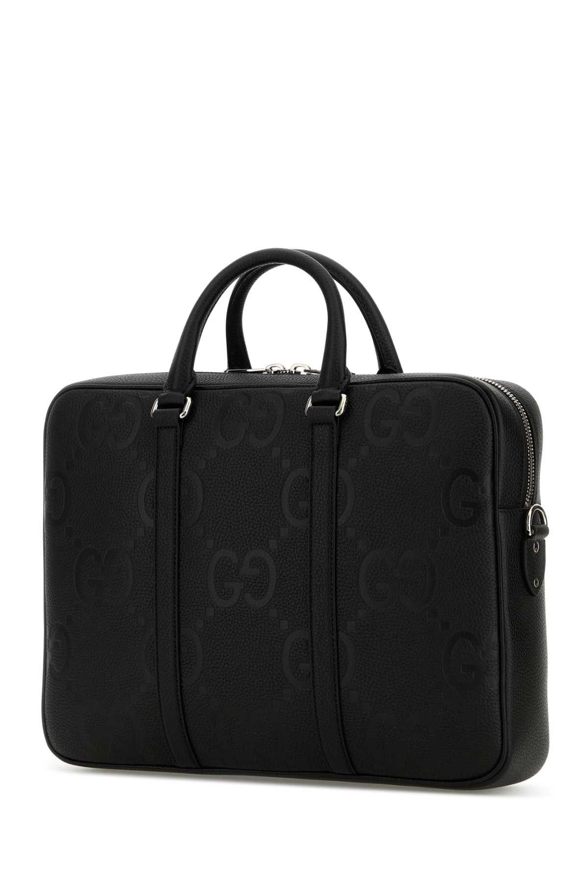 Gucci Black Leather Briefcase Size ONE SIZE - 2 Thumbnail