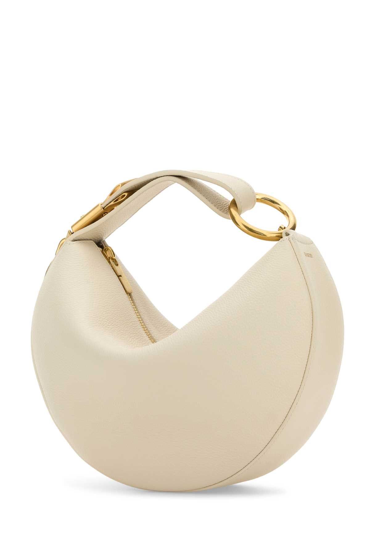 Burberry Ivory Leather Knight Arc Handbag Size ONE SIZE - 2 Thumbnail