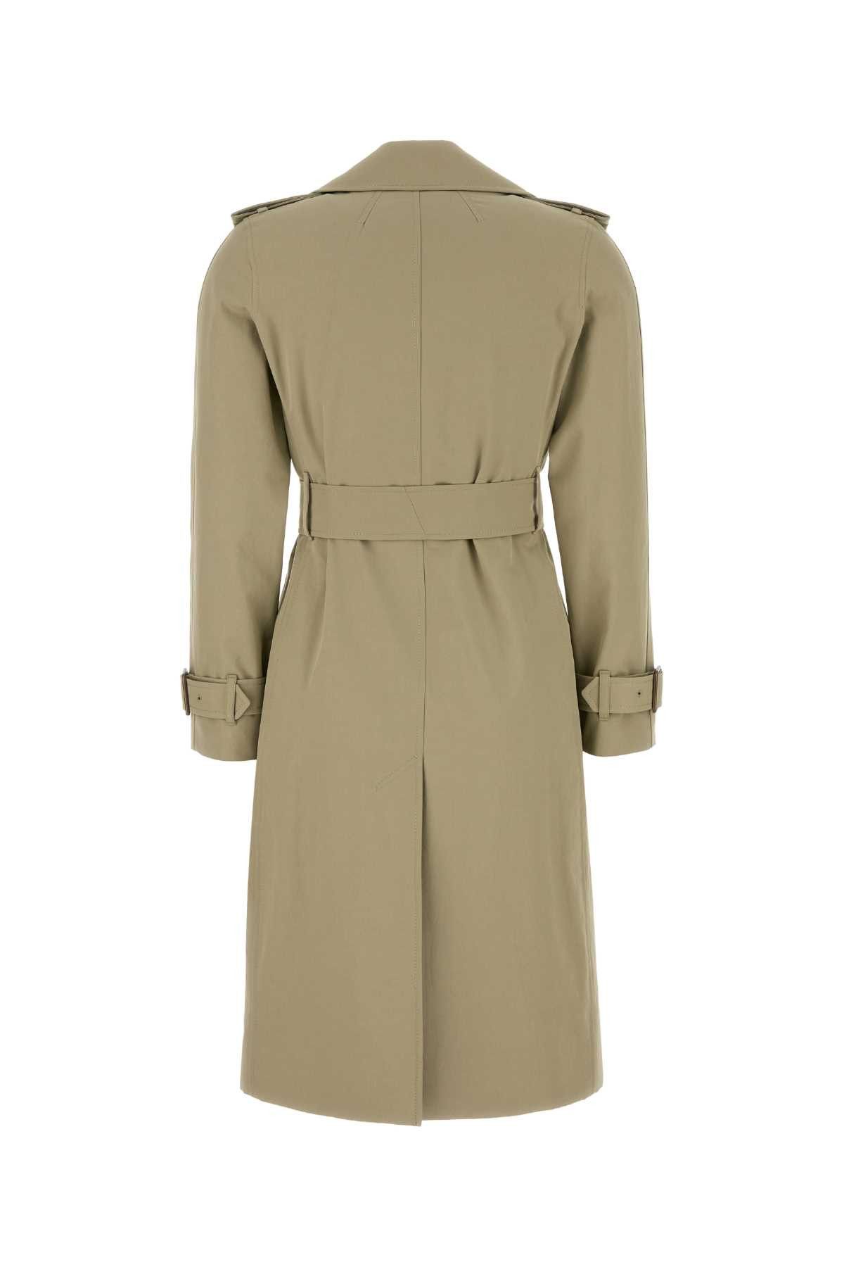 Burberry Sage Green Gabardine Trench Coat Size XS / US 0-2 / IT 36-38 - 2 Thumbnail