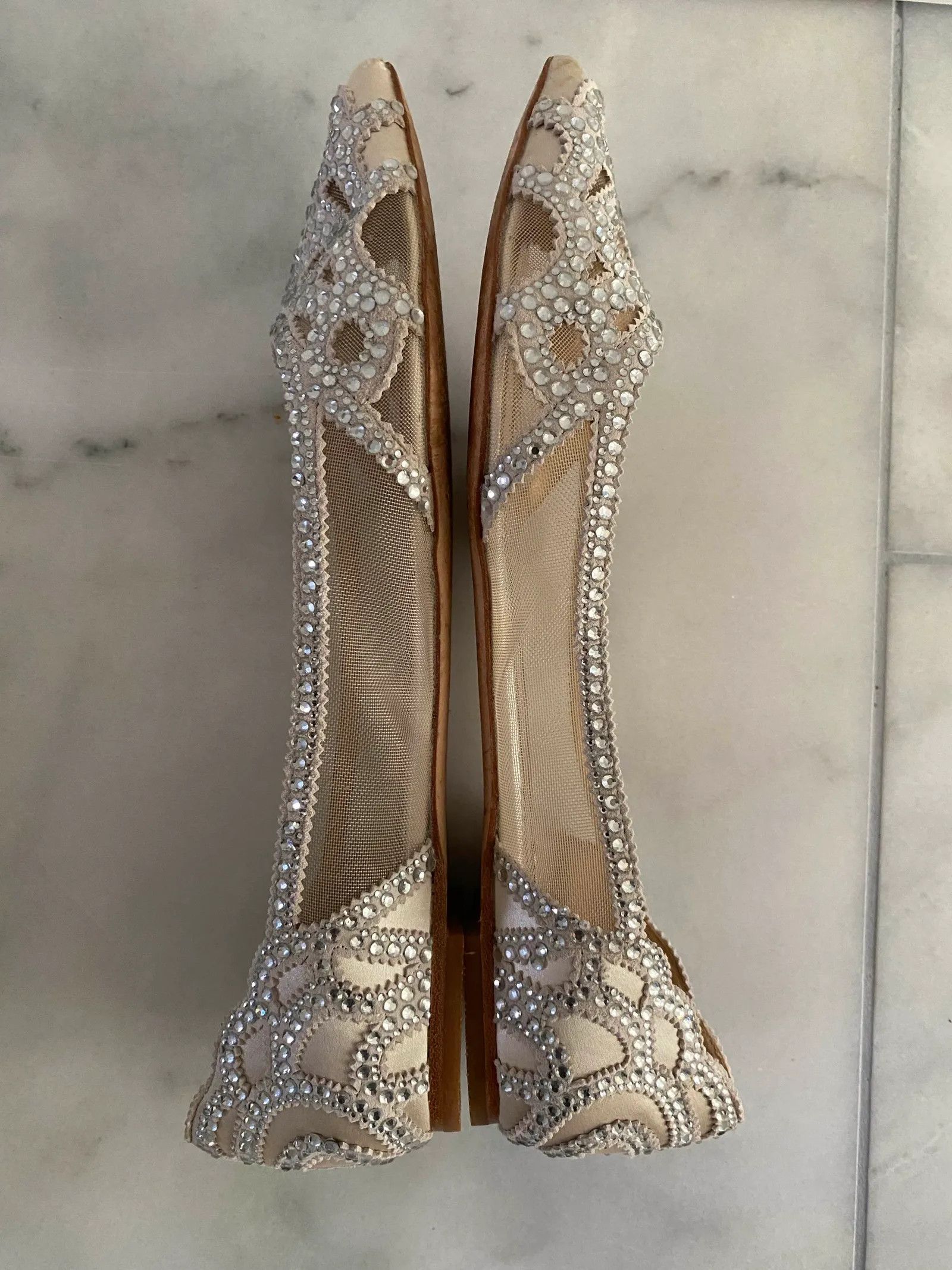 Badgley Mischka Badgley mischka Gigi flat ivory Ballet Flats Size US 11 / IT 41 - 2 Thumbnail