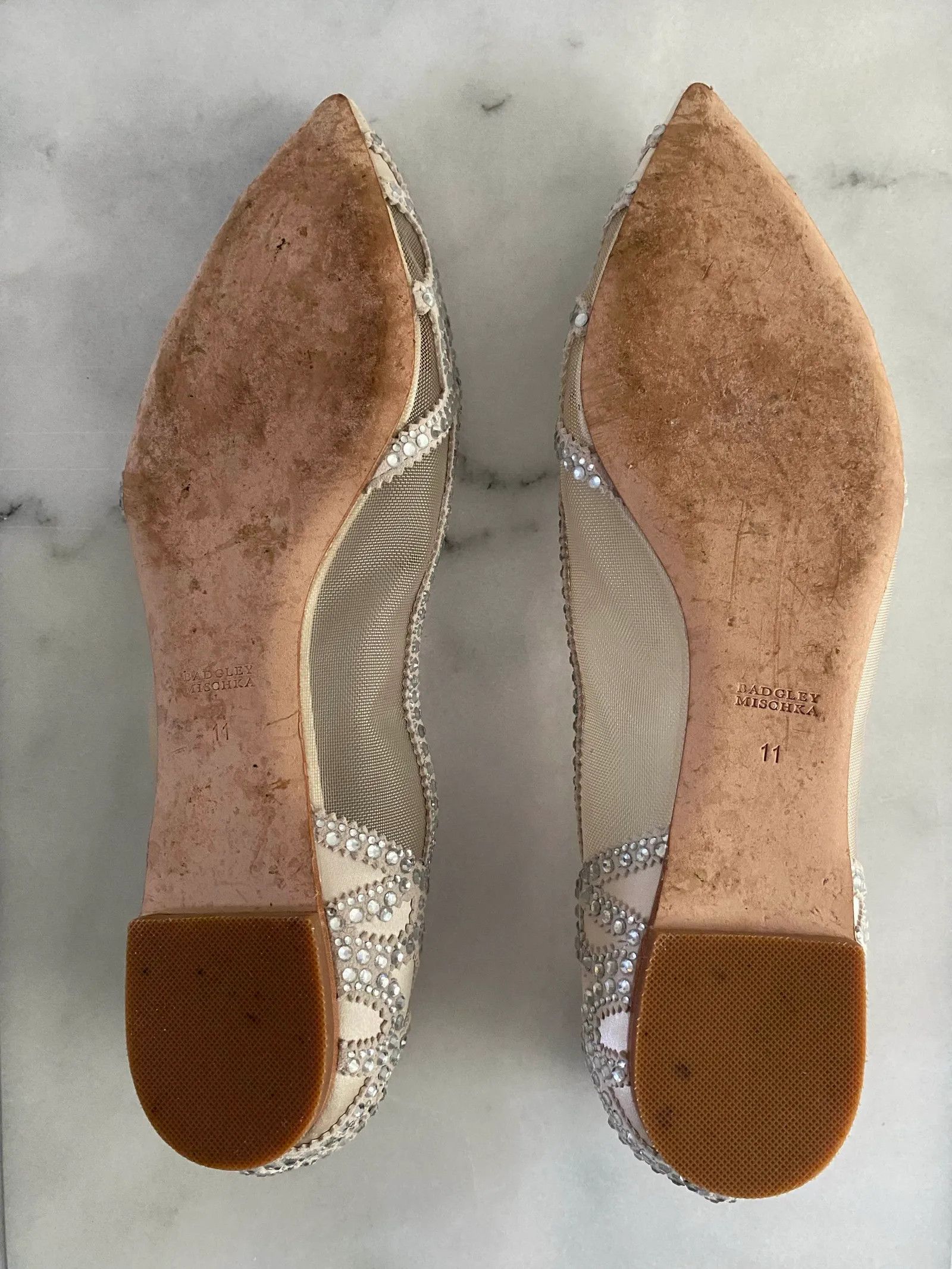 Badgley Mischka Badgley mischka Gigi flat ivory Ballet Flats Size US 11 / IT 41 - 3 Thumbnail