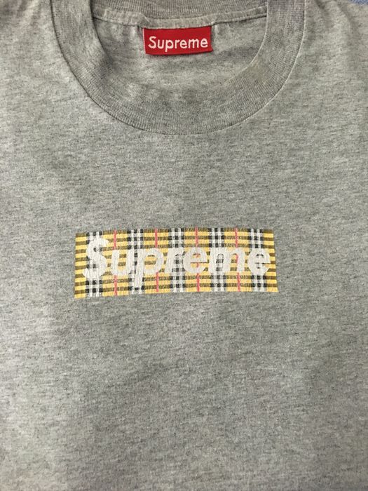 Supreme x Burberry box logo tee