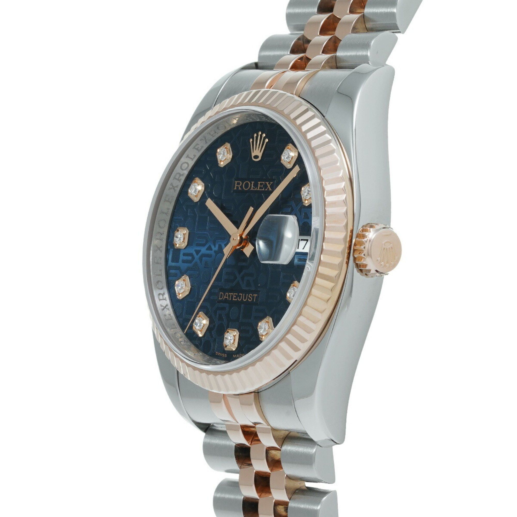 Rolex Rolex Datejust 10P Diamond 116231G V Series (manufactured around 2009) Blue Computer/Diamond Men's Watch Automatic Size ONE SIZE - 2 Thumbnail