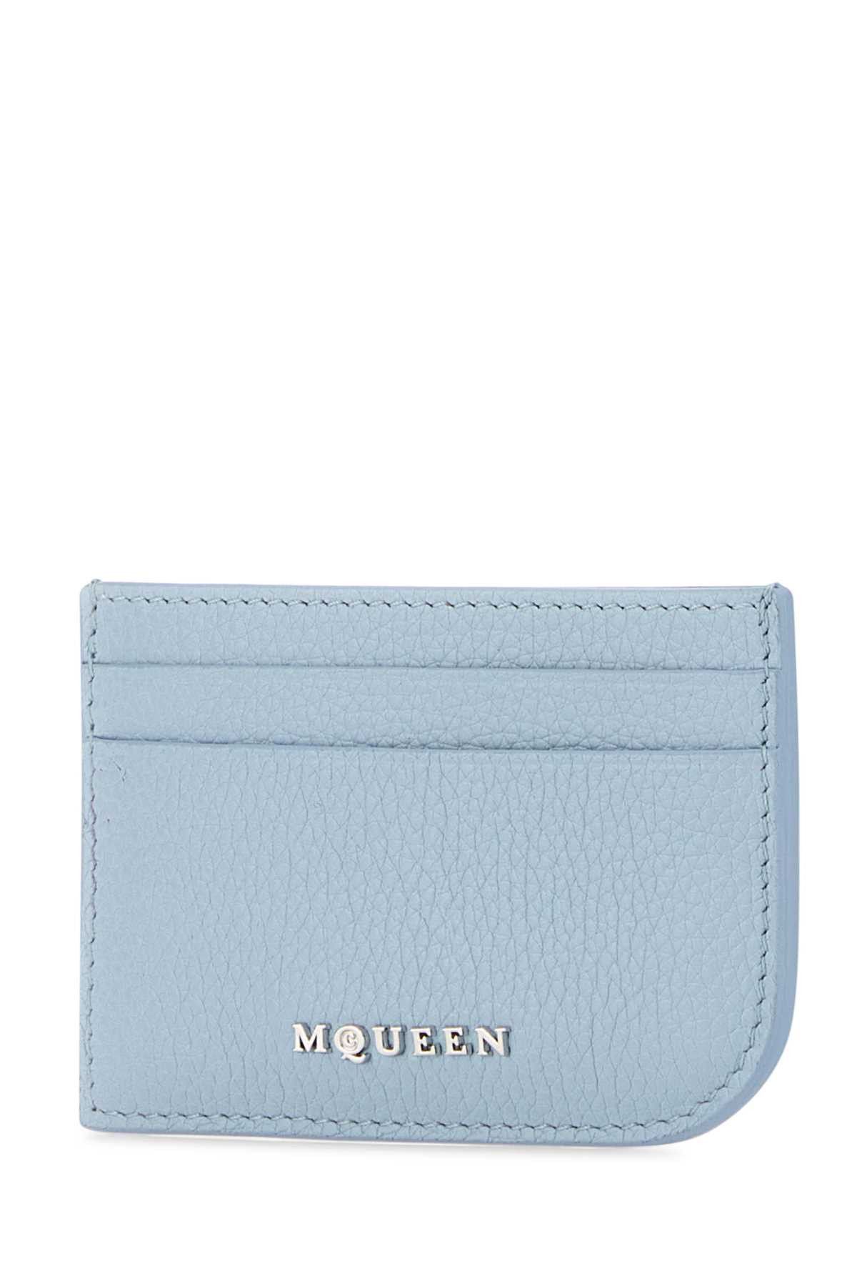 Alexander McQueen Light Blue Leather Card Holder Size ONE SIZE - 2 Thumbnail