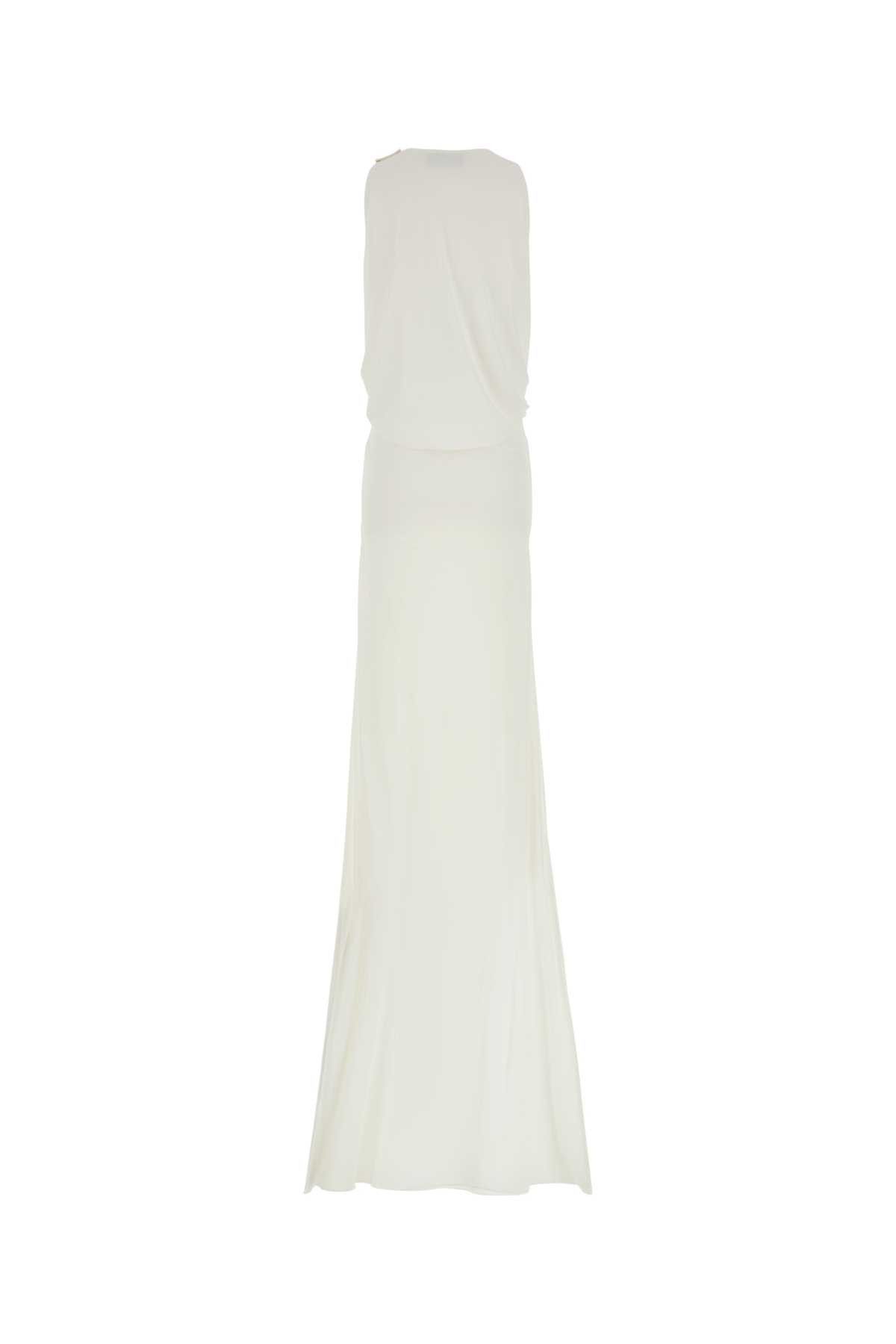 Gucci White Crepe Long Dress Size S / US 4 / IT 40 - 2 Thumbnail