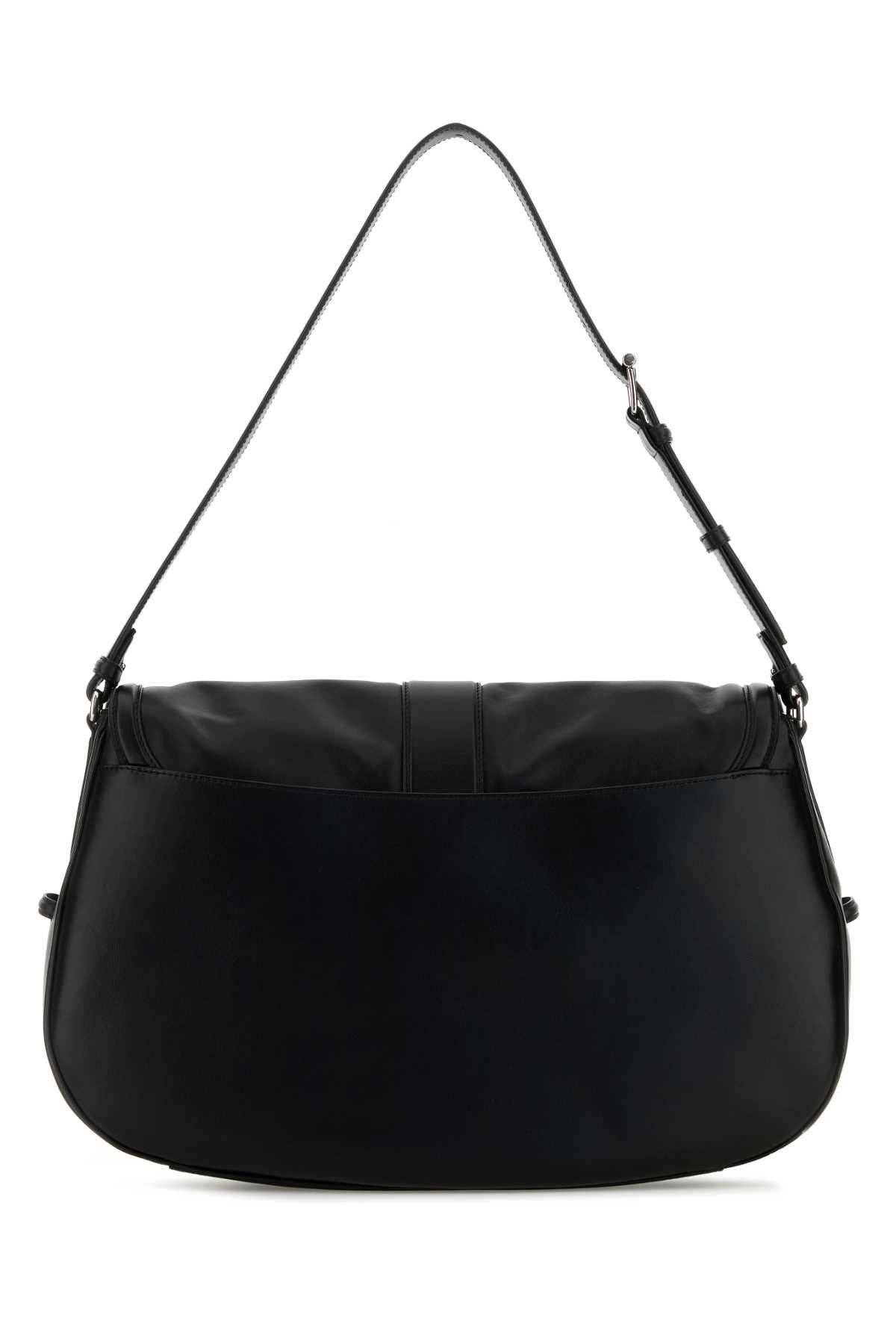Alexander McQueen Black Leather Maxi Satchel Shoulder Bag Size ONE SIZE - 3 Thumbnail
