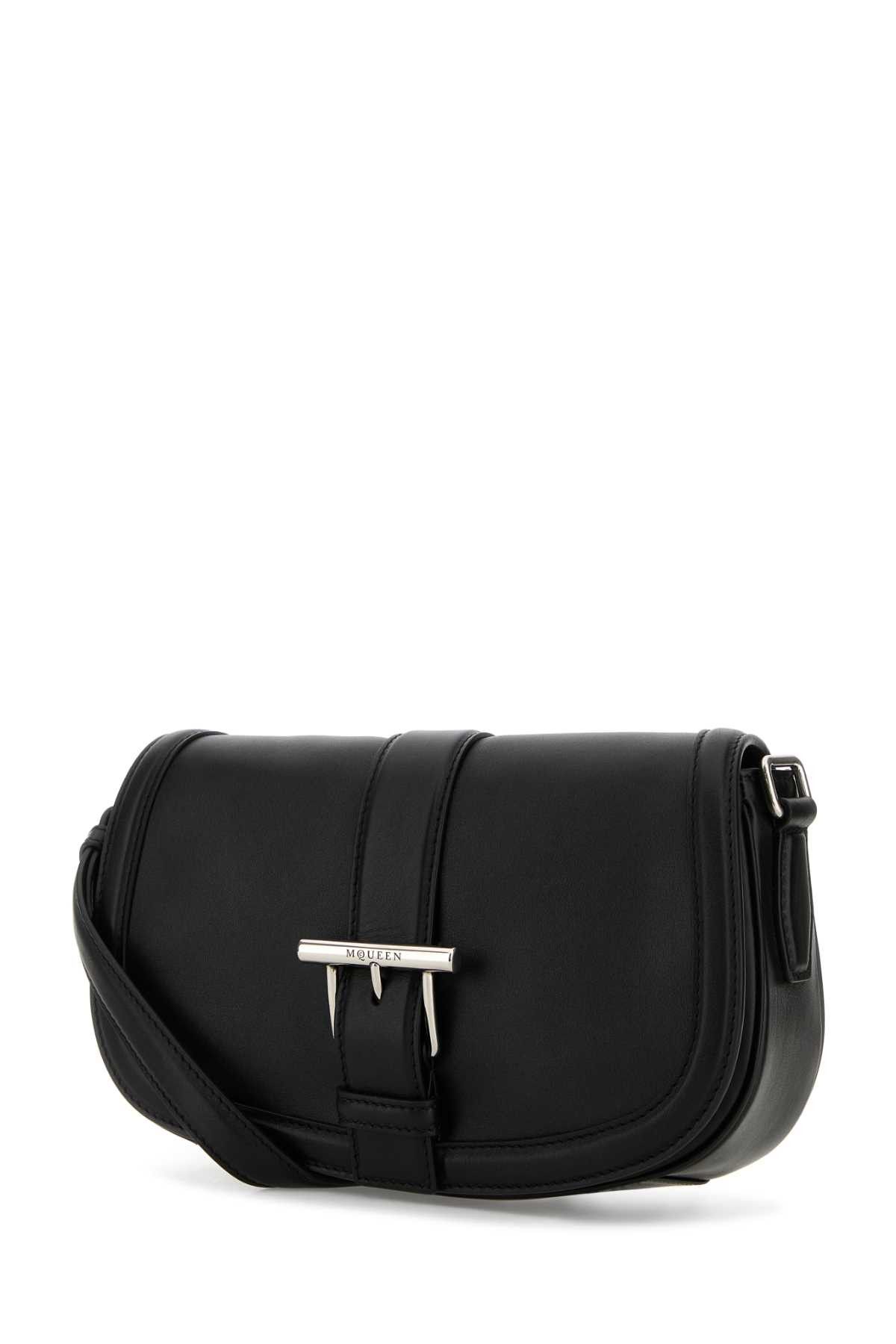 Alexander McQueen Black Leather Satchel Crossbody Bag Size ONE SIZE - 2 Thumbnail