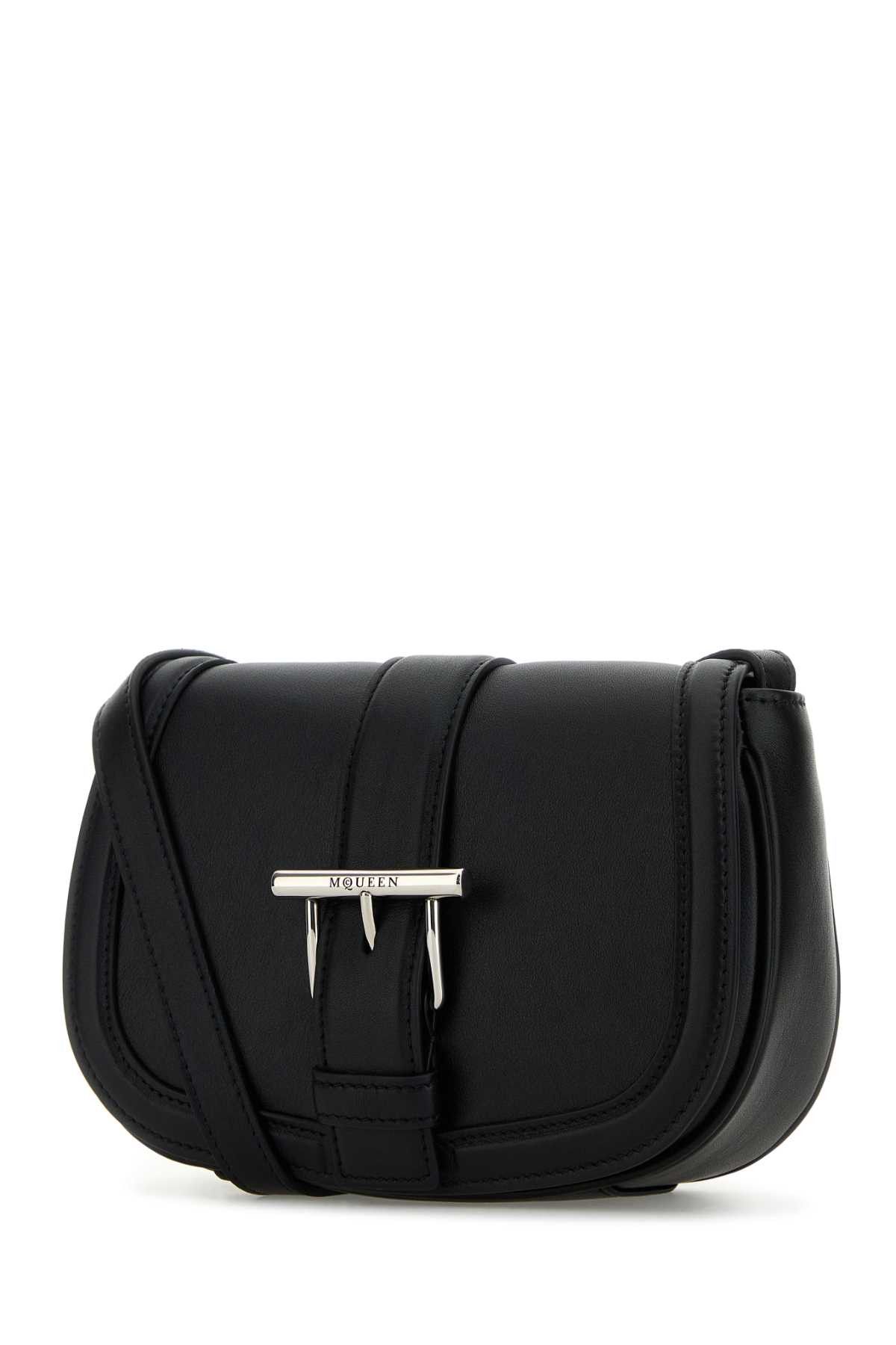 Alexander McQueen Black Leather Mini Satchel Crossbody Bag Size ONE SIZE - 2 Thumbnail