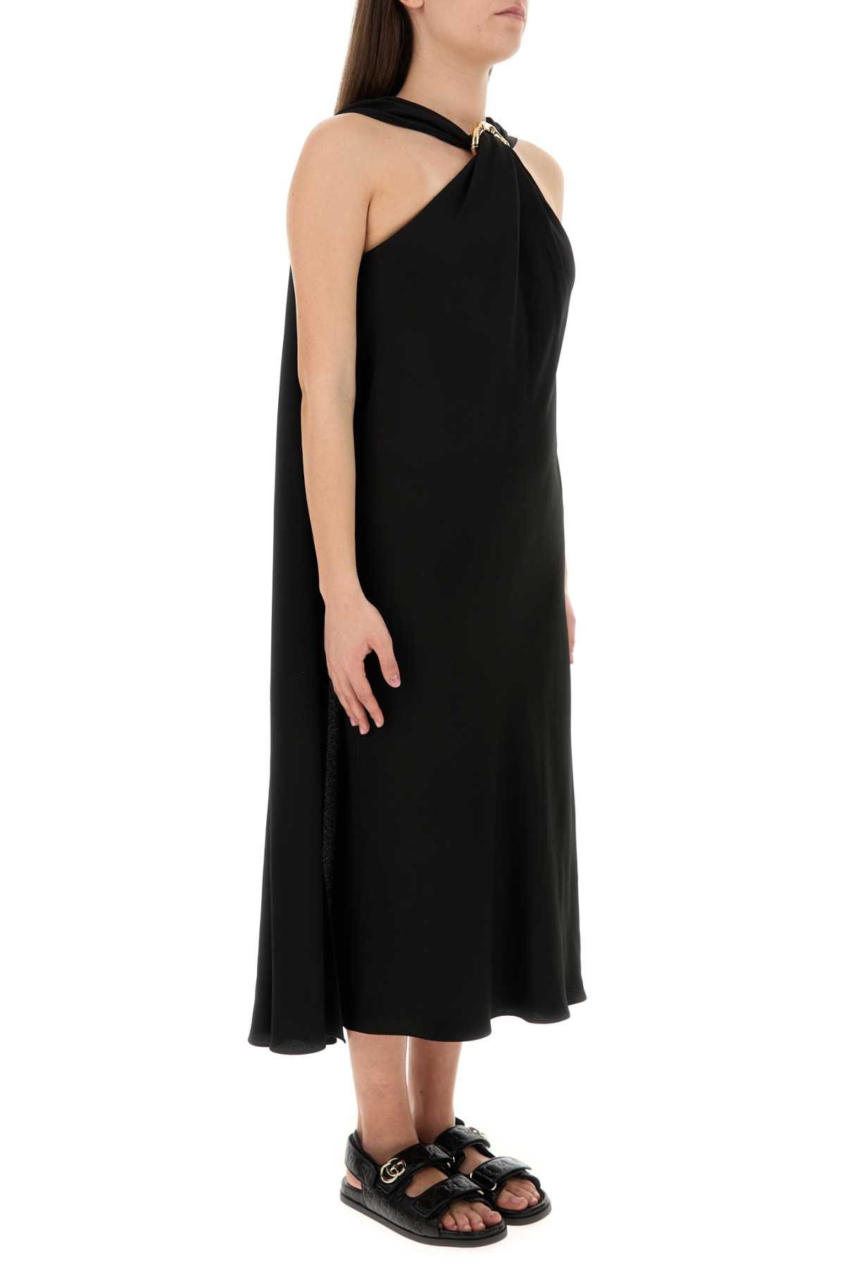 Gucci Black Crepe Dress Size S / US 4 / IT 40 - 3 Thumbnail