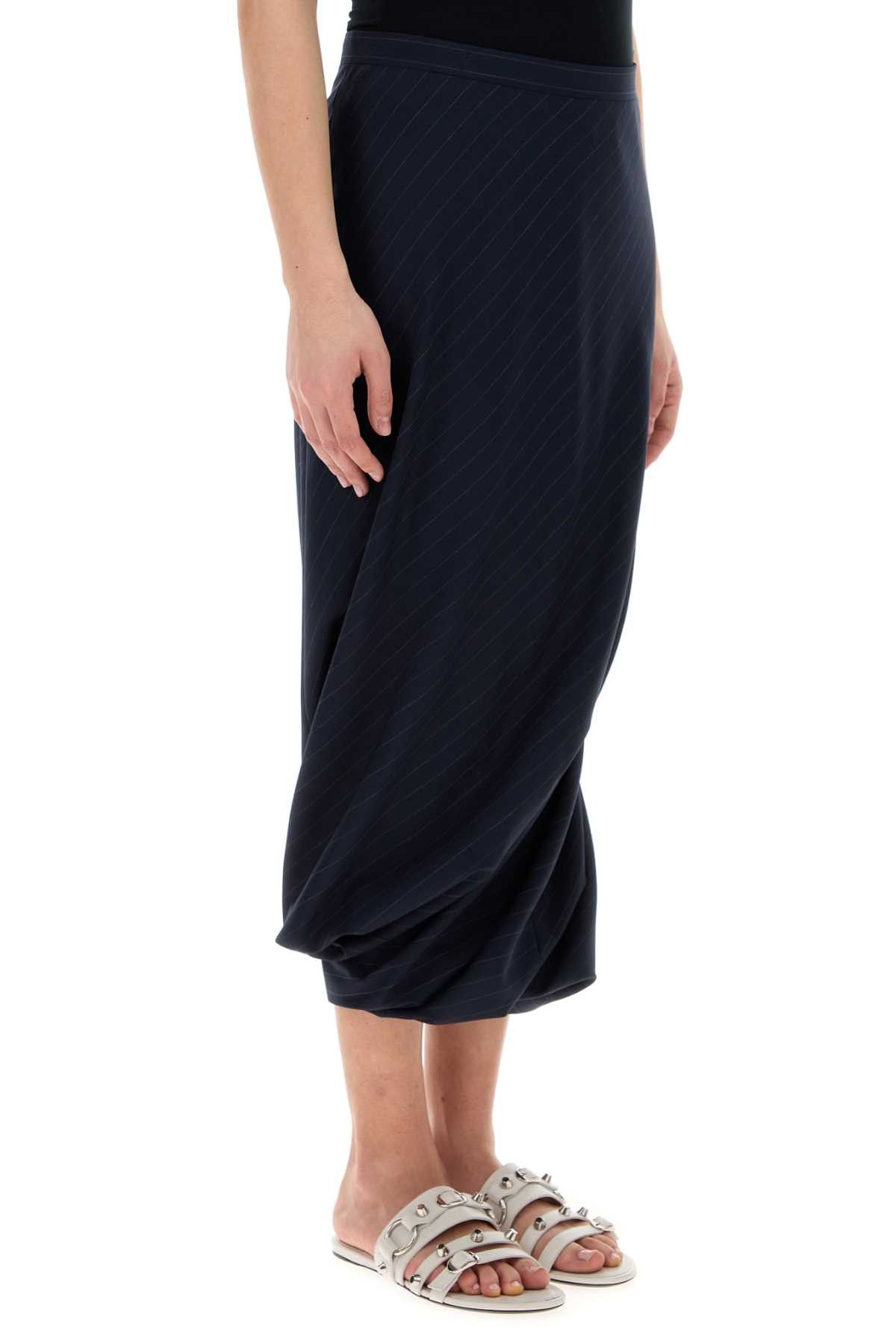 Balenciaga Embroidered Wool Skirt Size 28" / US 6 / IT 42 - 3 Thumbnail