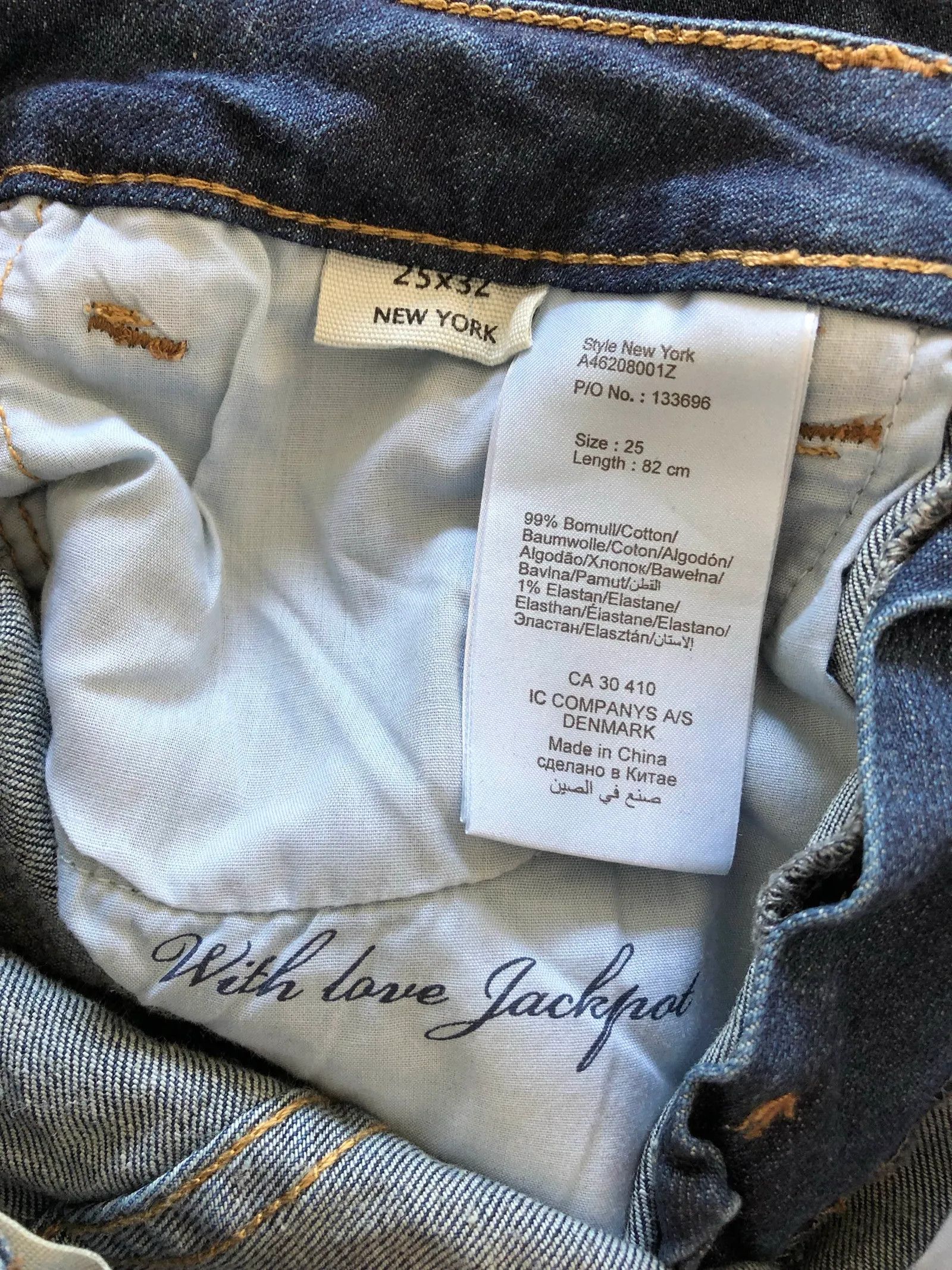Warehouse Jackpot New York Jeans Size 25" / US 0 / IT 36 - 2 Thumbnail