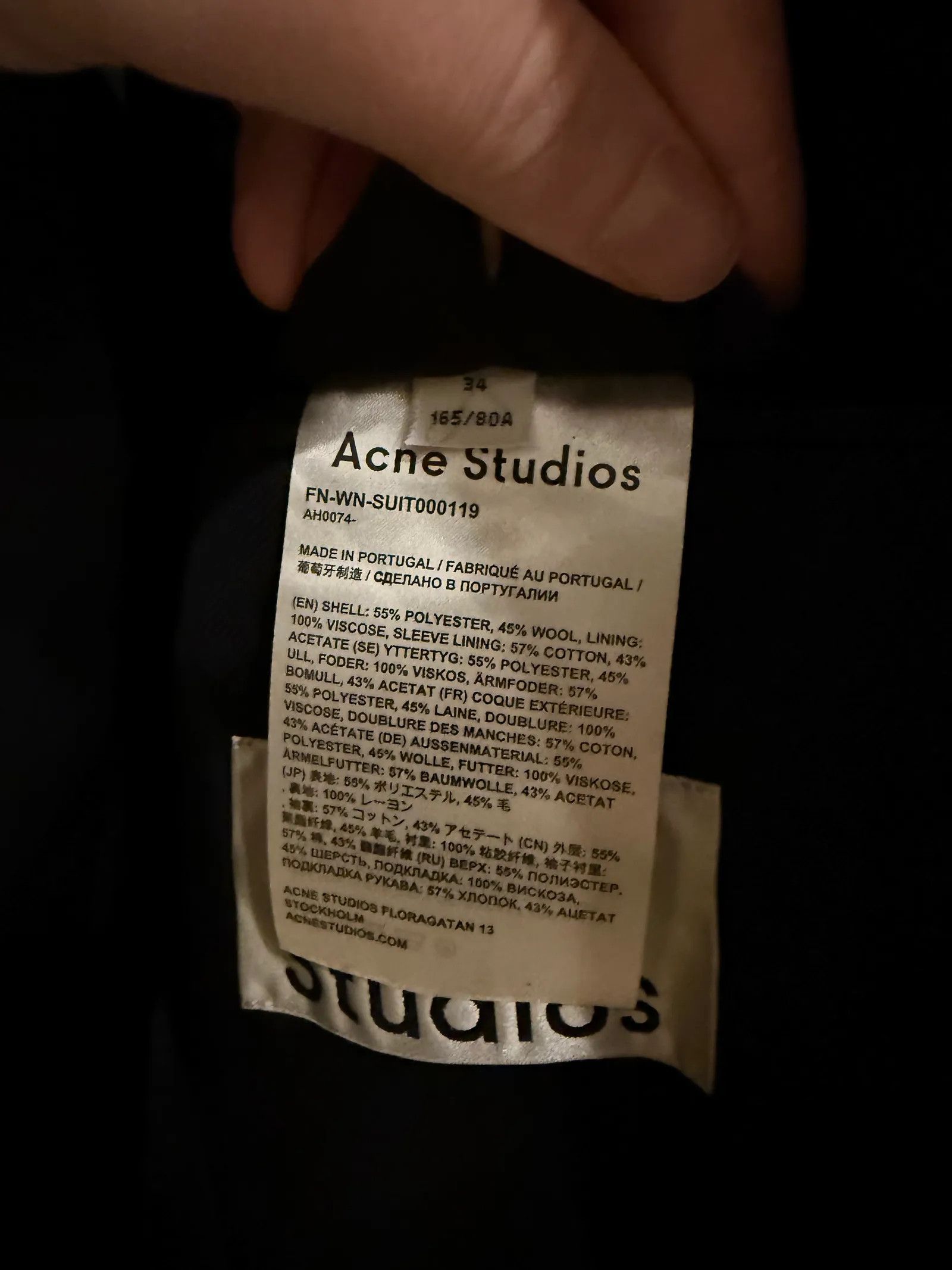 Acne Studios Acne Studios Blazer Size XS / US 0-2 / IT 36-38 - 3 Thumbnail