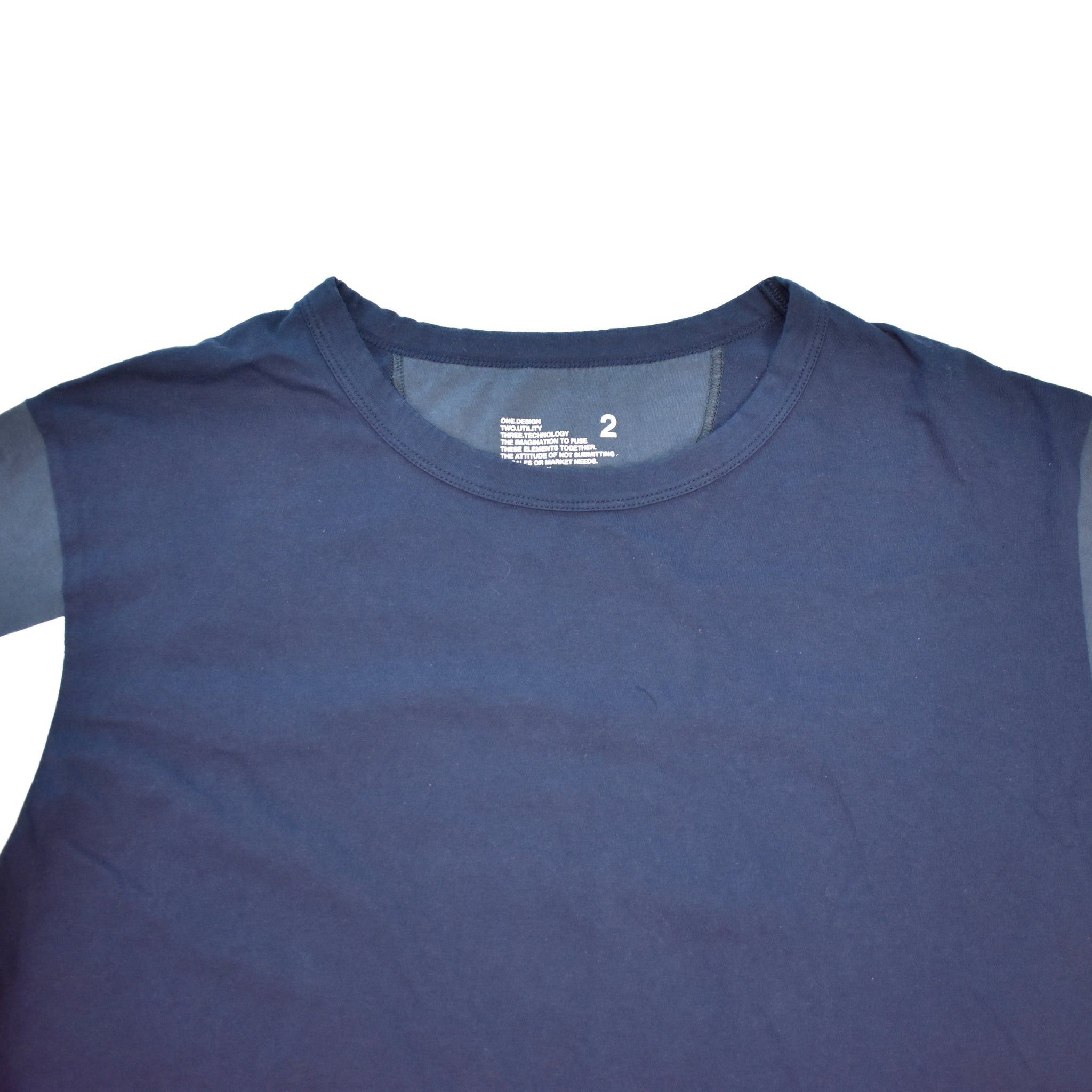 White Mountaineering White Mountaineering Navy Color Block T-Shirt NWT Size US M / EU 48-50 / 2 - 5 Thumbnail