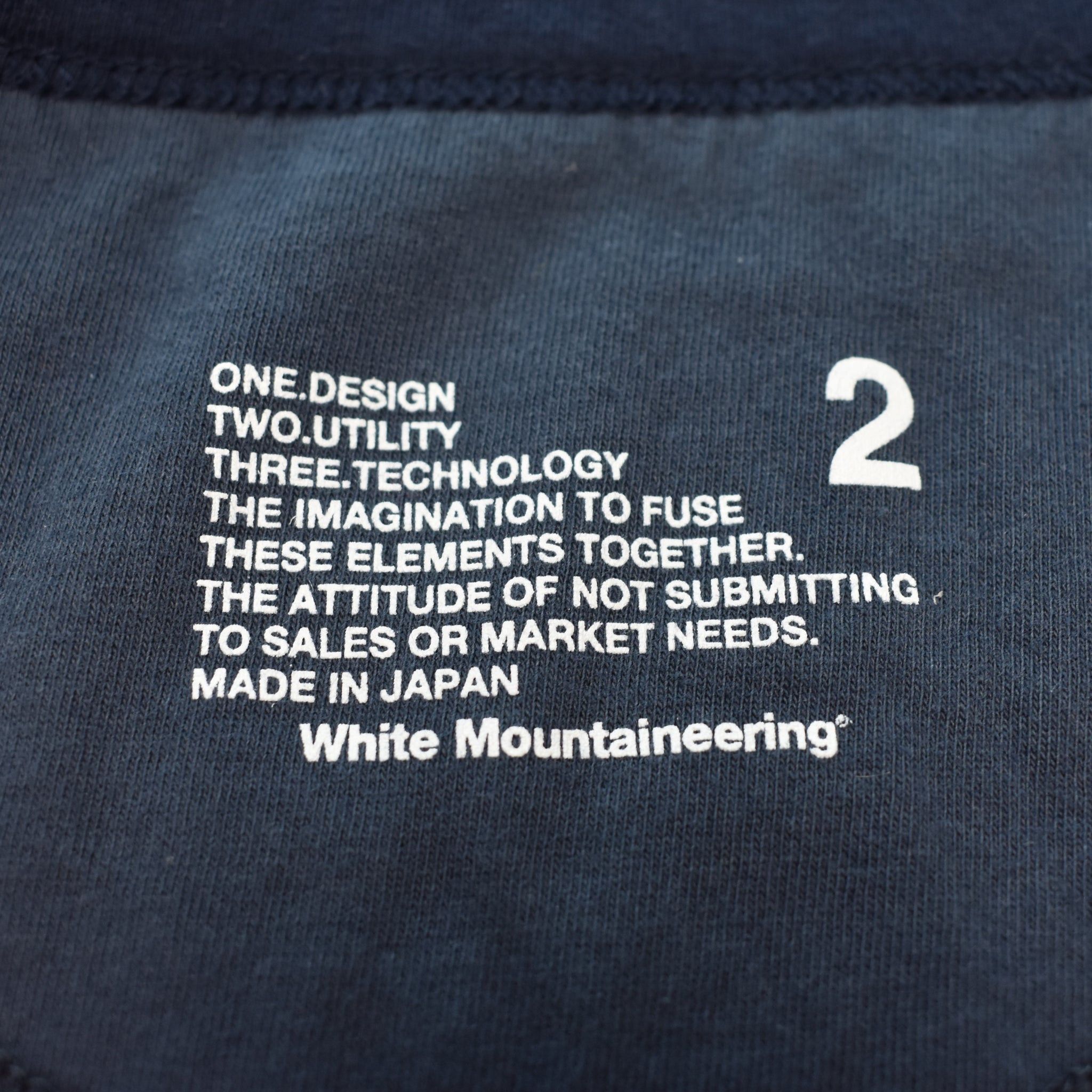White Mountaineering White Mountaineering Navy Color Block T-Shirt NWT Size US M / EU 48-50 / 2 - 4 Thumbnail