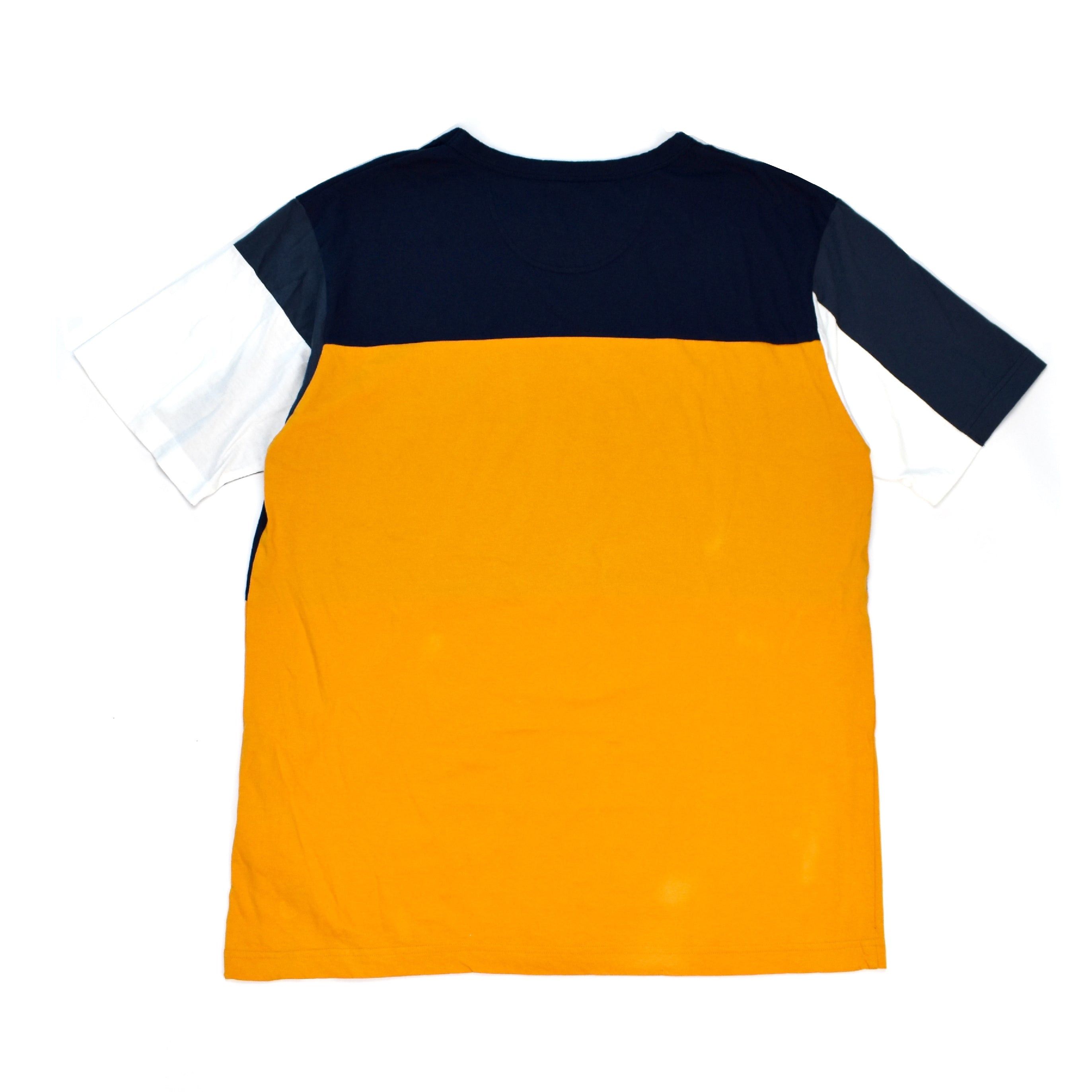 White Mountaineering White Mountaineering Navy Color Block T-Shirt NWT Size US M / EU 48-50 / 2 - 2 Thumbnail