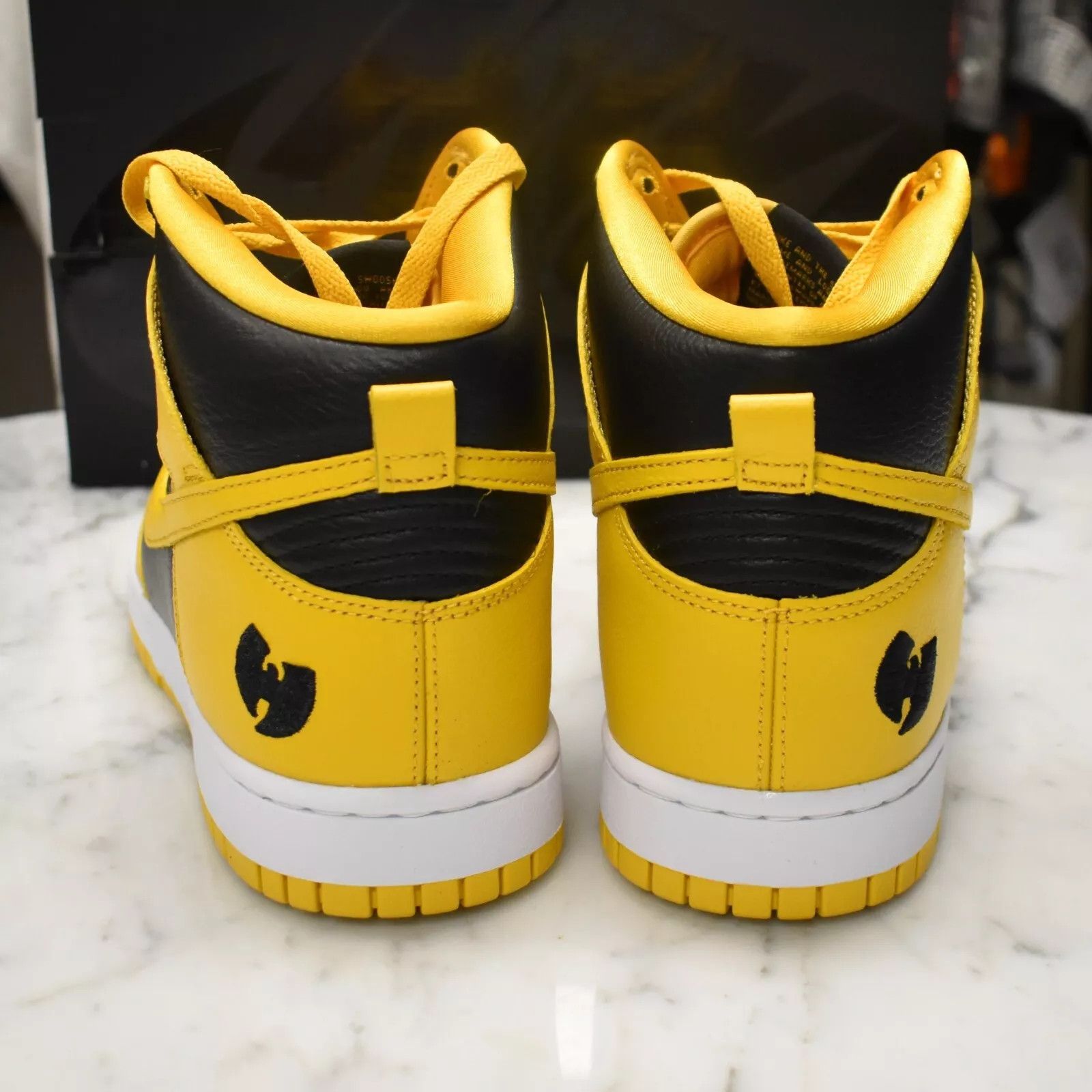 Nike Nike Dunk Hgh Retro PRM Wu Tang Black Yellow Leather Size US 9.5 / EU 42-43 - 6 Thumbnail