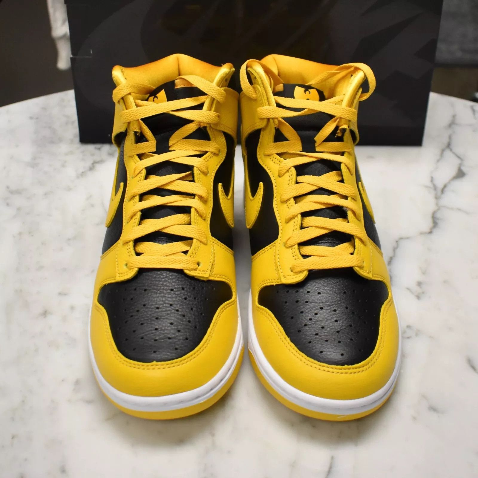 Nike Nike Dunk Hgh Retro PRM Wu Tang Black Yellow Leather Size US 9.5 / EU 42-43 - 5 Thumbnail