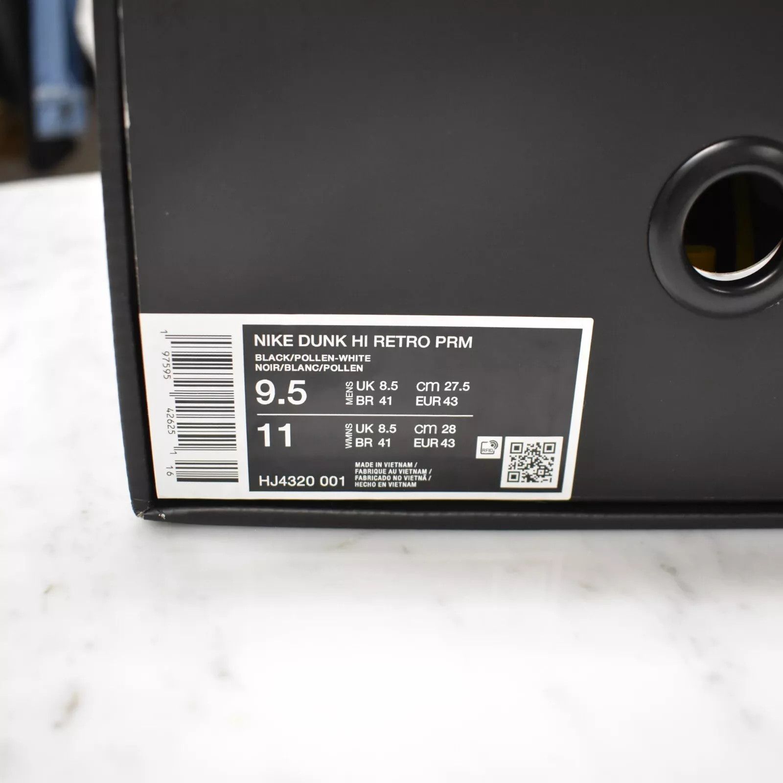 Nike Nike Dunk Hgh Retro PRM Wu Tang Black Yellow Leather Size US 9.5 / EU 42-43 - 14 Thumbnail