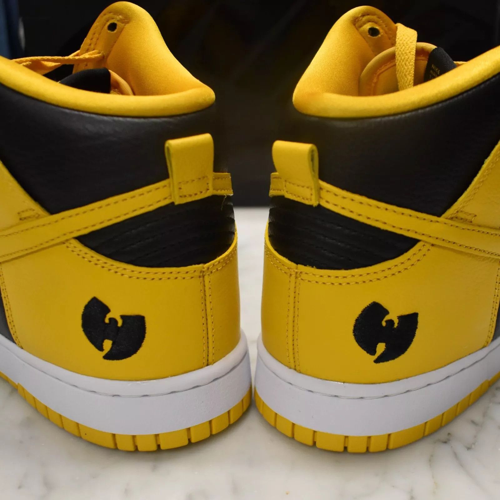 Nike Nike Dunk Hgh Retro PRM Wu Tang Black Yellow Leather Size US 9.5 / EU 42-43 - 8 Thumbnail