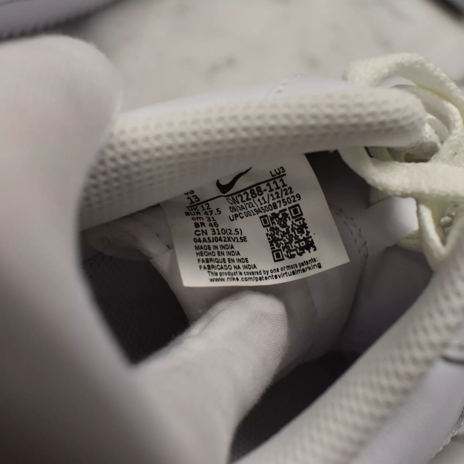 Nike × Travis Scott Nike Air Force 1 Low UTOPIA Travis Scott Cactus Jack White Size US 13 / EU 46 - 12 Thumbnail
