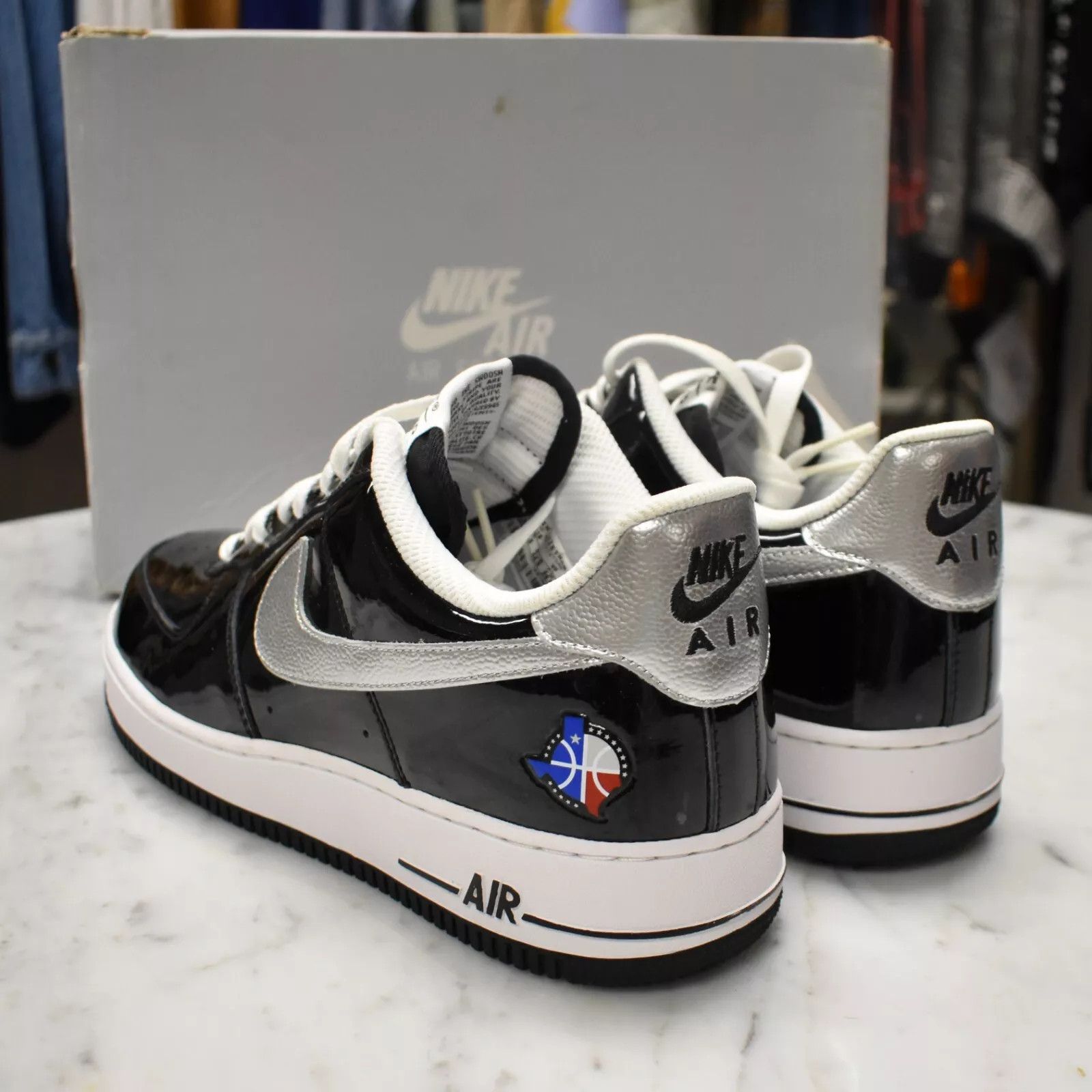 Nike Nike Air Force 1 Dallas All Star Black Patent Leather 2010 Size US 10.5 / EU 43-44 - 6 Thumbnail
