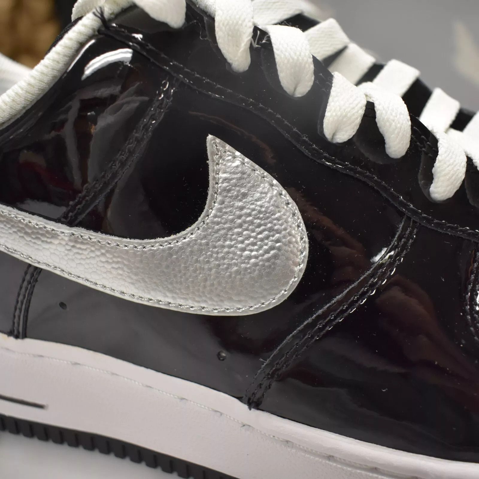 Nike Nike Air Force 1 Dallas All Star Black Patent Leather 2010 Size US 10.5 / EU 43-44 - 11 Thumbnail