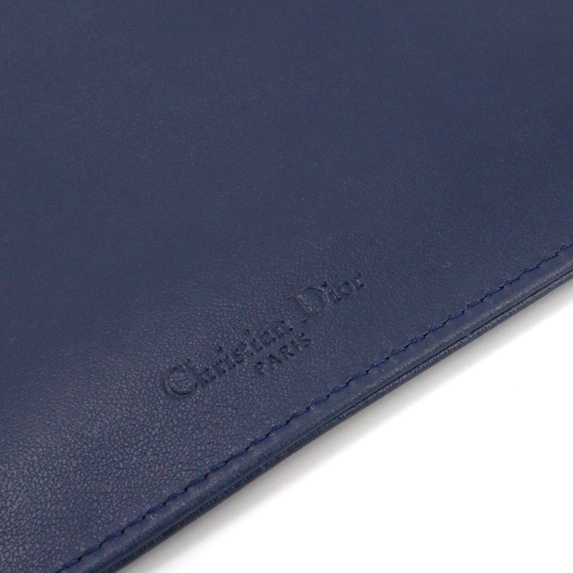 Dior DIOR - Dior navy blue leather purse Size ONE SIZE - 3 Thumbnail
