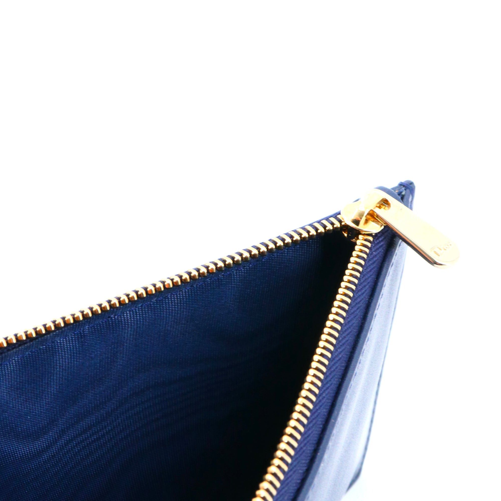 Dior DIOR - Dior navy blue leather purse Size ONE SIZE - 5 Thumbnail