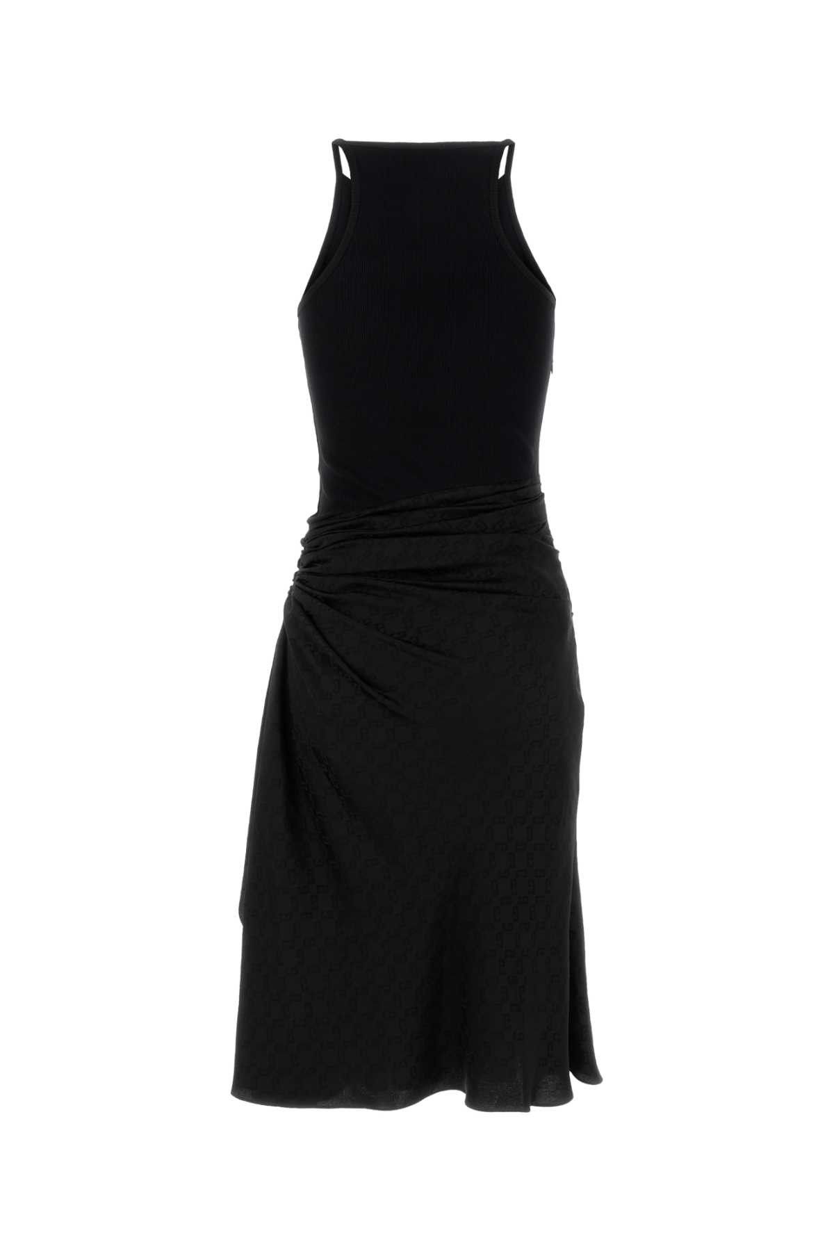 Givenchy Black Stretch Cotton Dress Size M / US 6-8 / IT 42-44 - 2 Thumbnail