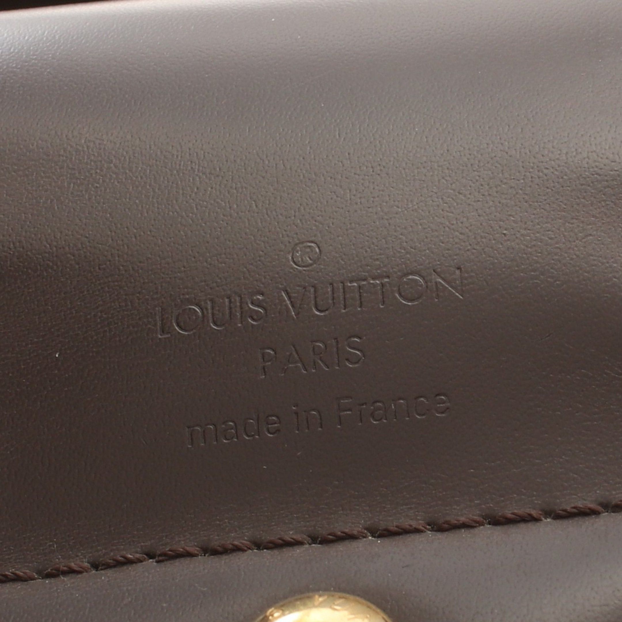 Louis Vuitton Louis Vuitton Sistina Mm Damier Ebene One Shoulder Bag Leather Brown Size ONE SIZE - 4 Thumbnail