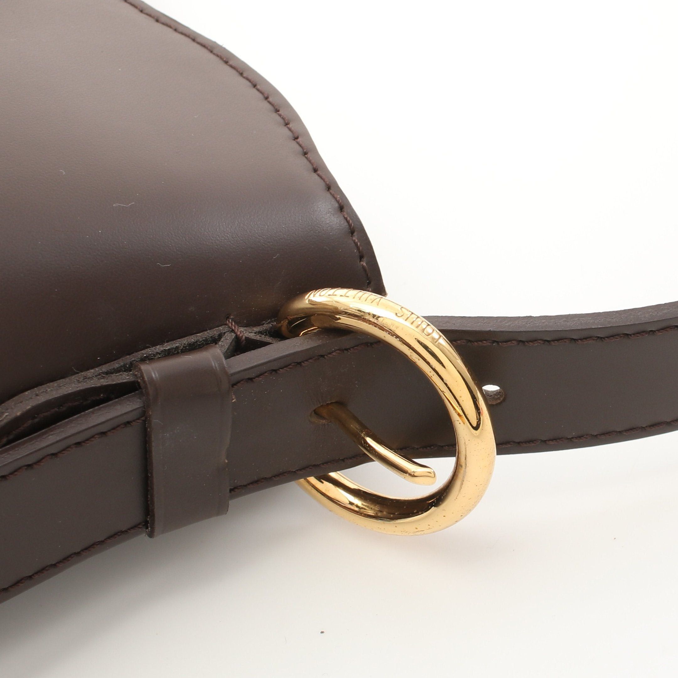 Louis Vuitton Louis Vuitton Sistina Mm Damier Ebene One Shoulder Bag Leather Brown Size ONE SIZE - 10 Thumbnail