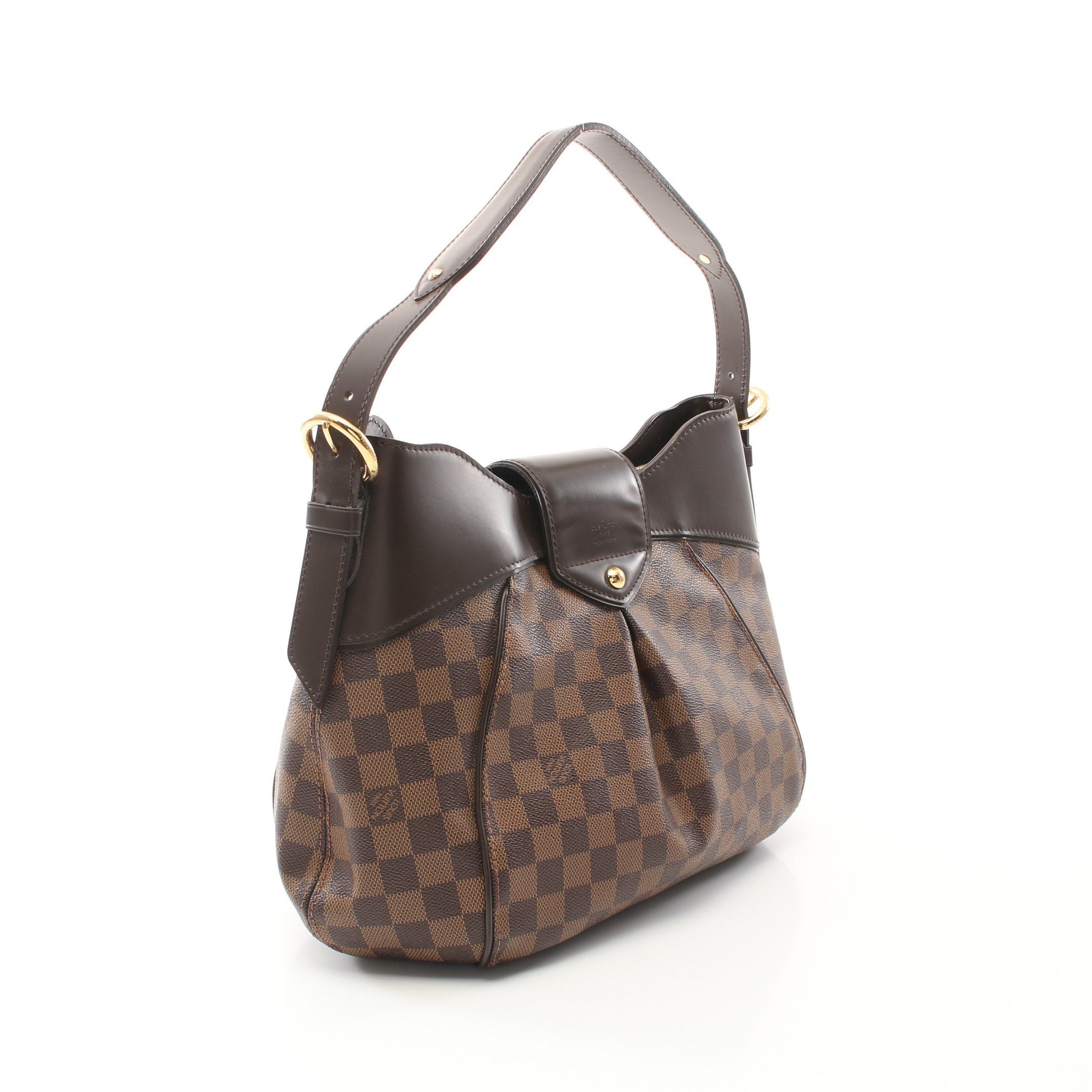 Louis Vuitton Louis Vuitton Sistina Mm Damier Ebene One Shoulder Bag Leather Brown Size ONE SIZE - 2 Thumbnail