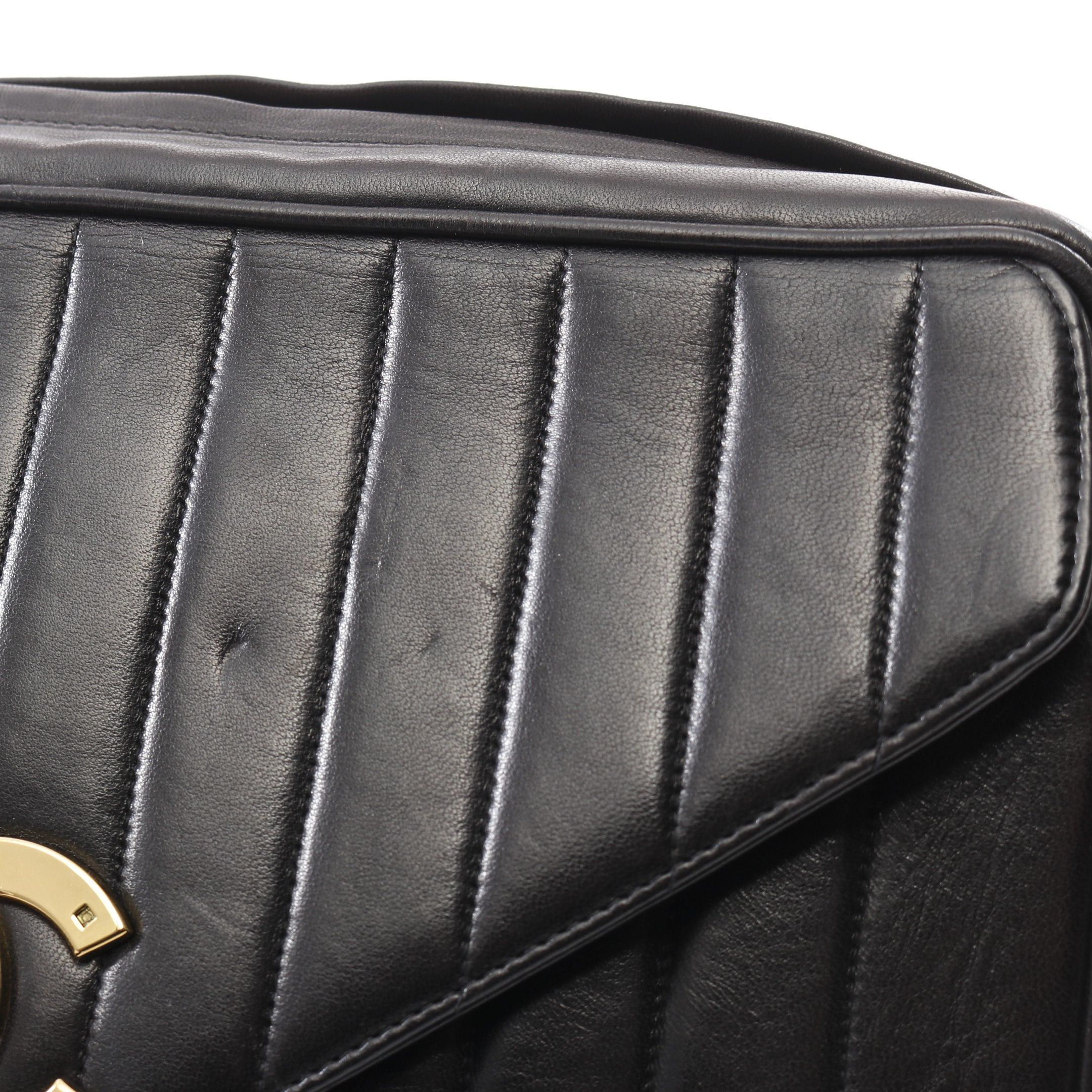 Chanel Chanel Mademoiselle Chain Shoulder Bag Tassel Lambskin Black Gold Hardware Size ONE SIZE - 7 Thumbnail