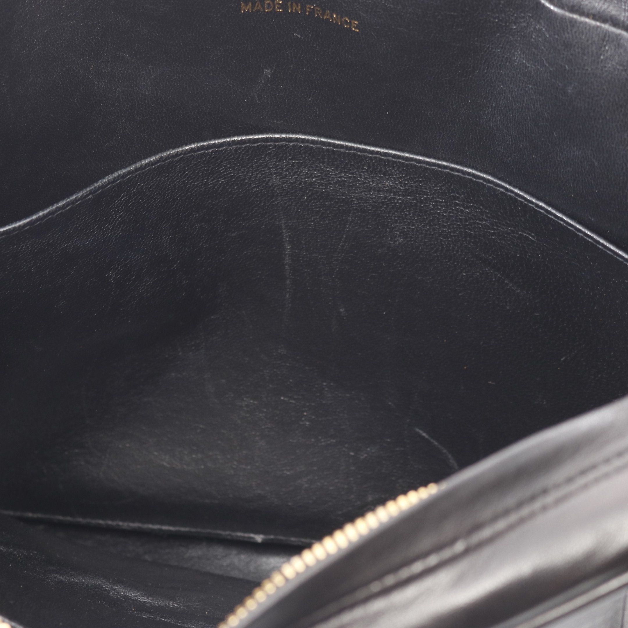 Chanel Chanel Mademoiselle Chain Shoulder Bag Tassel Lambskin Black Gold Hardware Size ONE SIZE - 8 Thumbnail