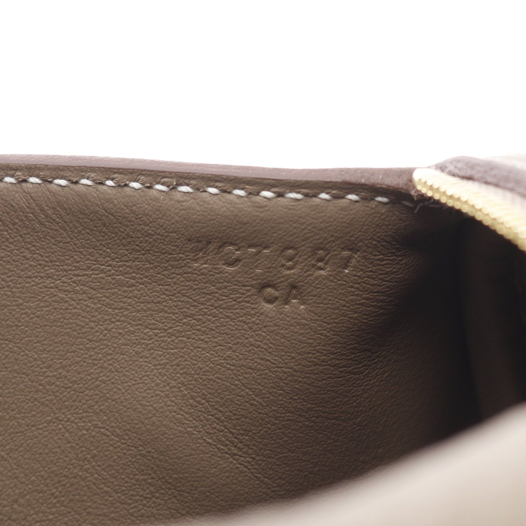 Hermes Hermes Lindy Mini Etoupe Shoulder Bag Clemence Leather Gray Beige Gold Hardware Double Engraved Size ONE SIZE - 5 Thumbnail