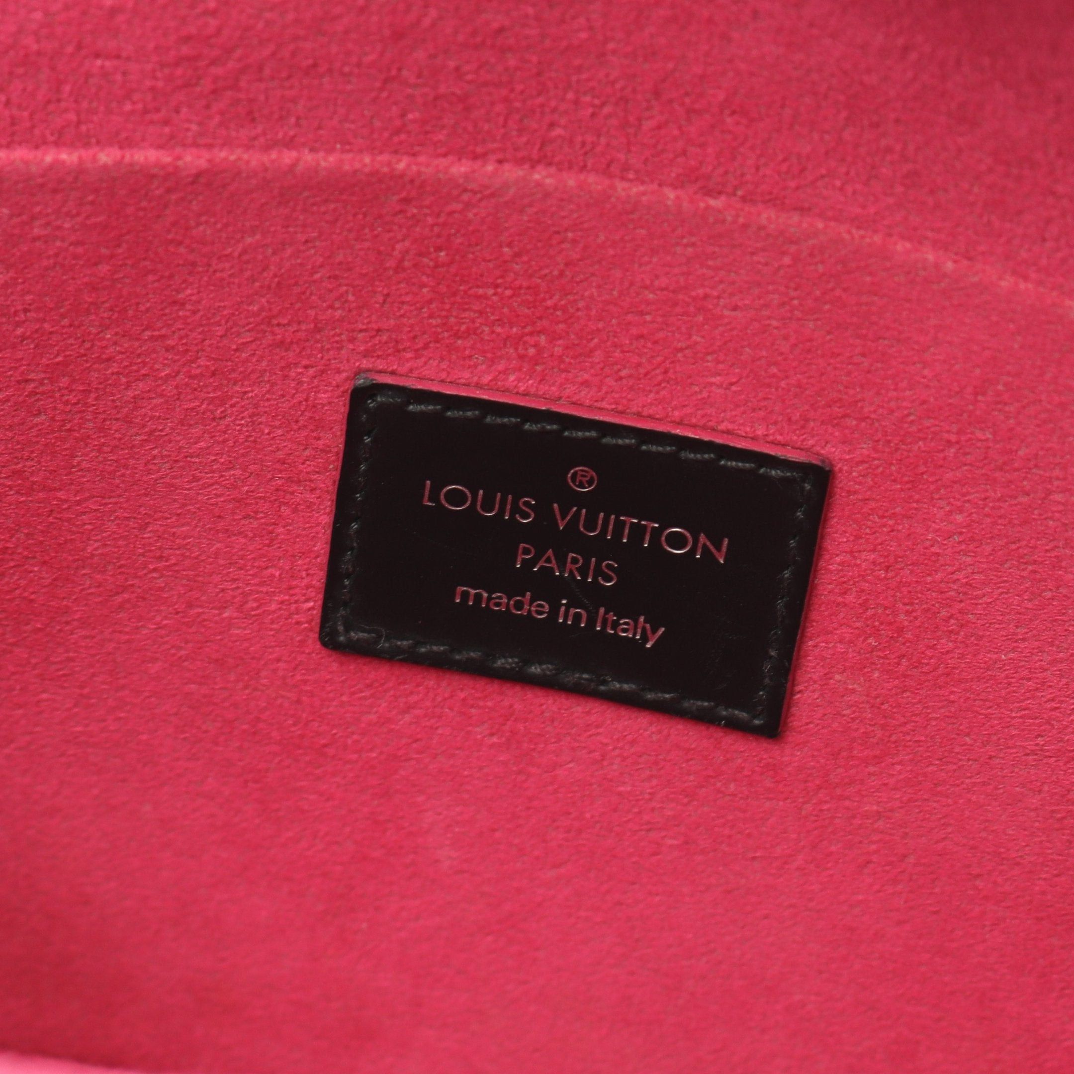 Louis Vuitton Louis Vuitton Pochette Felicie Epi Noir Hot Pink Chain Shoulder Bag Leather Black Purple Size ONE SIZE - 4 Thumbnail