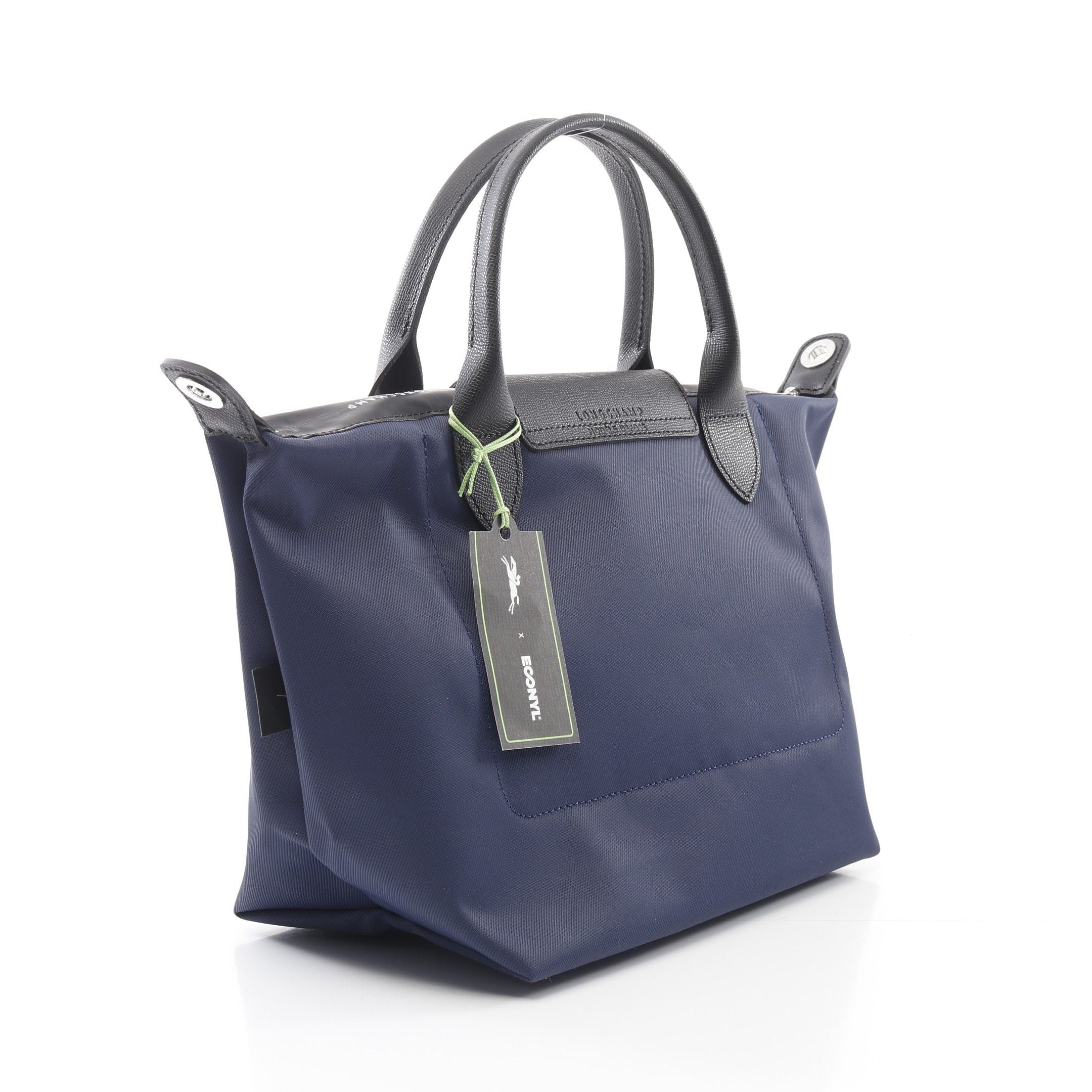 Longchamp Longchamp Le Preage Energy S Handbag Tote Bag Canvas Leather Navy Black Size ONE SIZE - 2 Thumbnail