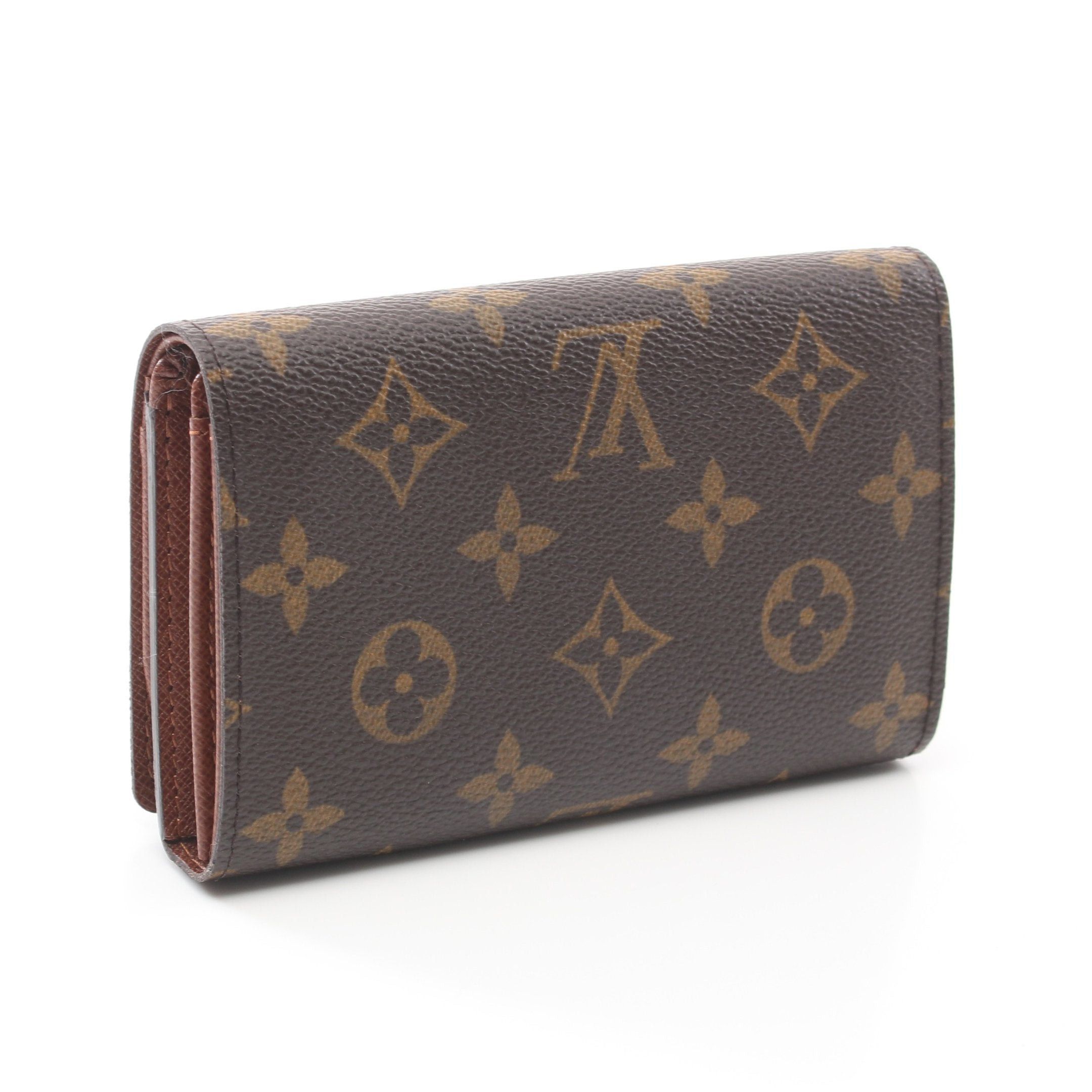 Louis Vuitton Louis Vuitton Porte-Monnaie Bie Tresor Monogram Bi-Fold Wallet Leather Brown Size ONE SIZE - 2 Thumbnail