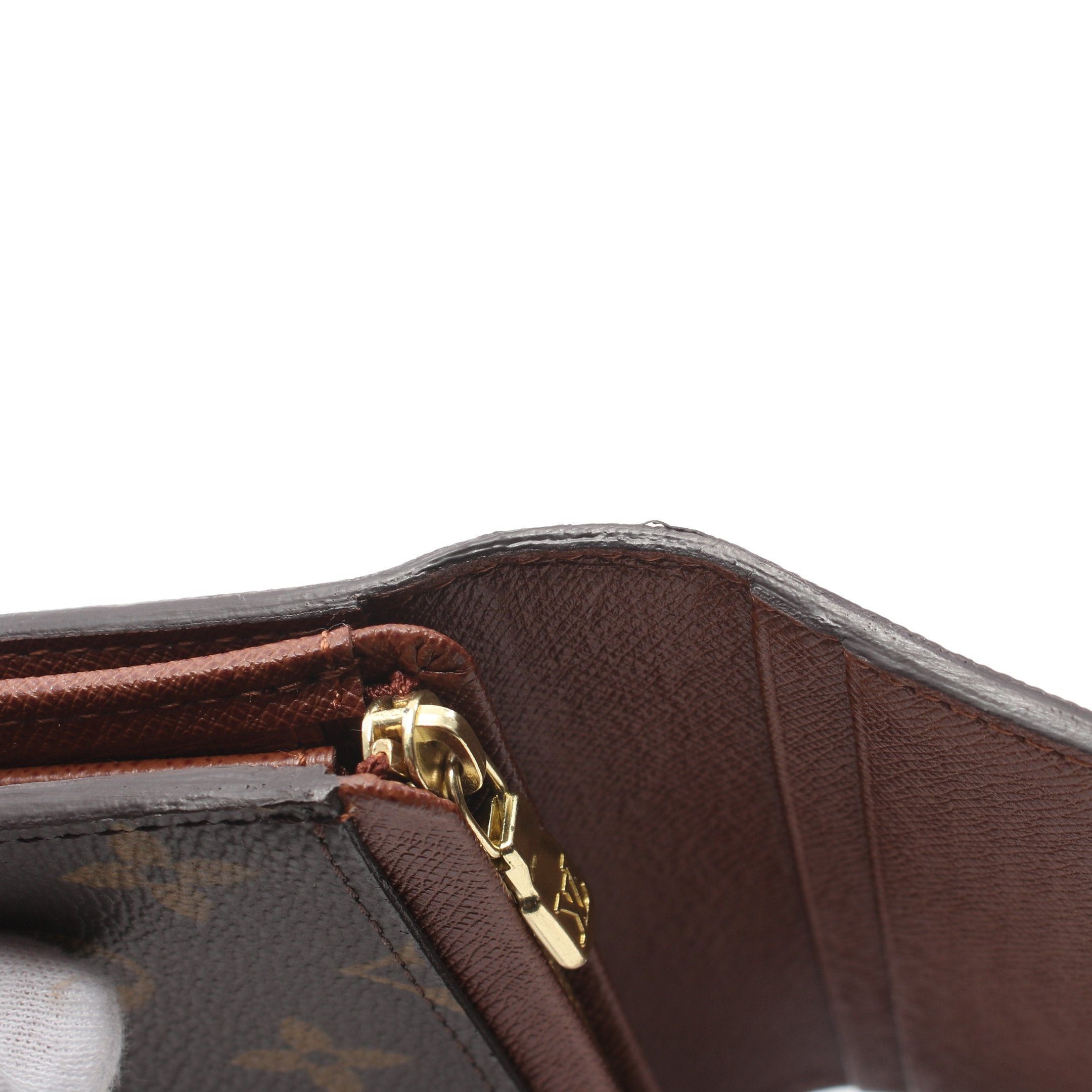 Louis Vuitton Louis Vuitton Porte-Monnaie Bie Tresor Monogram Bi-Fold Wallet Leather Brown Size ONE SIZE - 7 Thumbnail